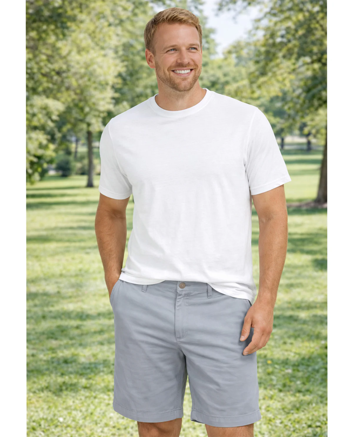 Izod Flat Front Saltwater Twill Short - Image 4