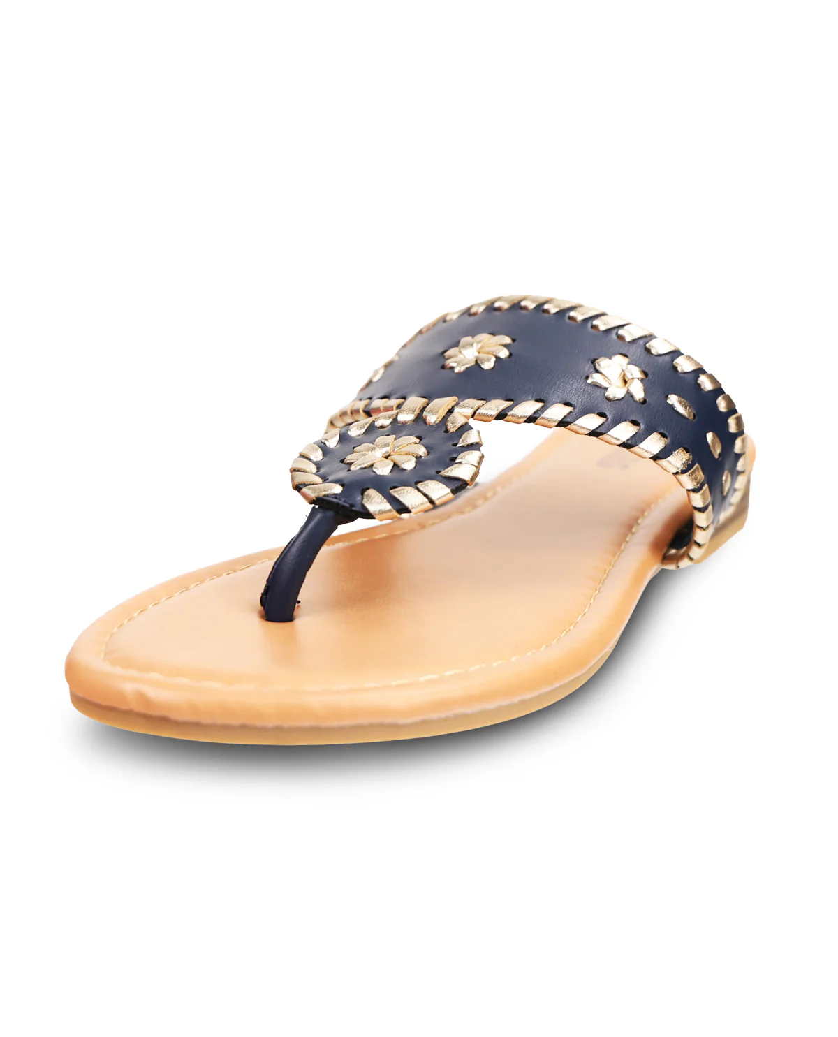 Fiestas Rosetta-26 Sandal Navy/Gold - Image 2