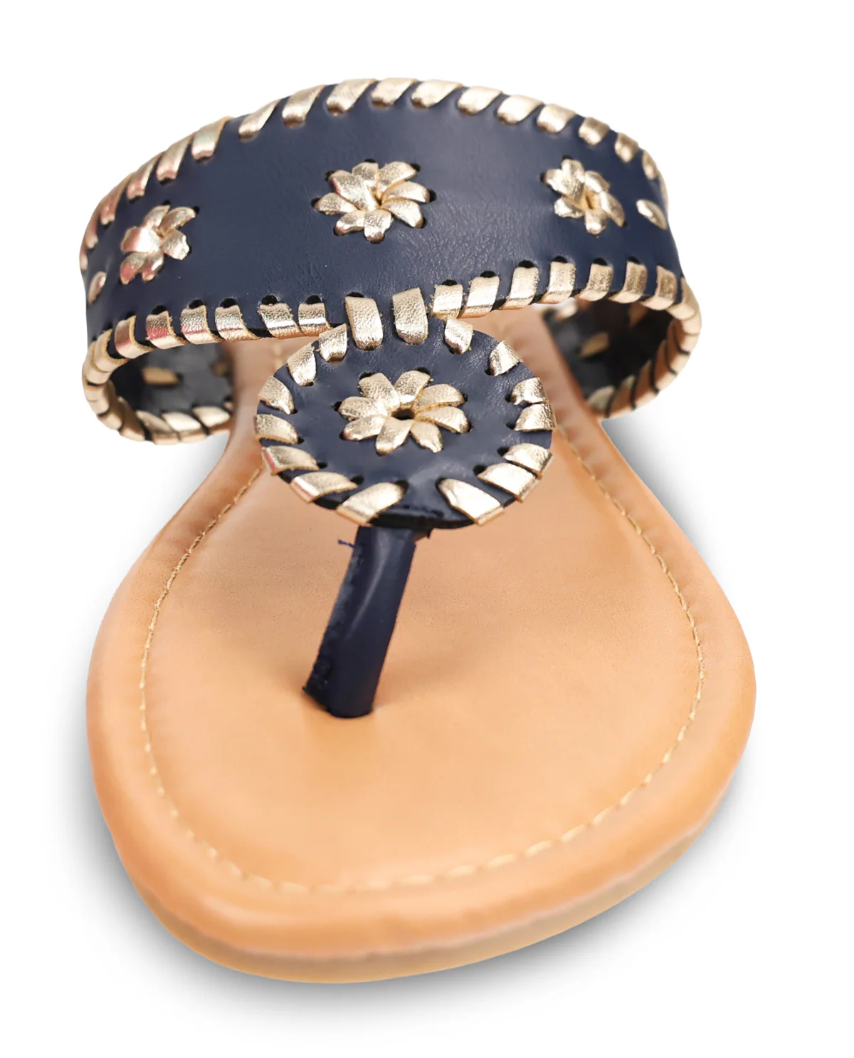 Fiestas Rosetta-26 Sandal Navy/Gold - Image 4