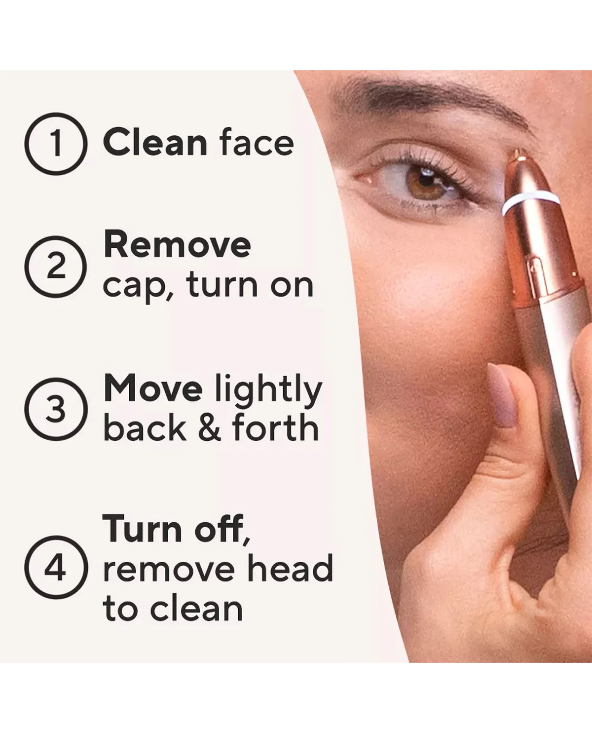 Flawless Finishing Touch White Brow Hair Remover - Image 6