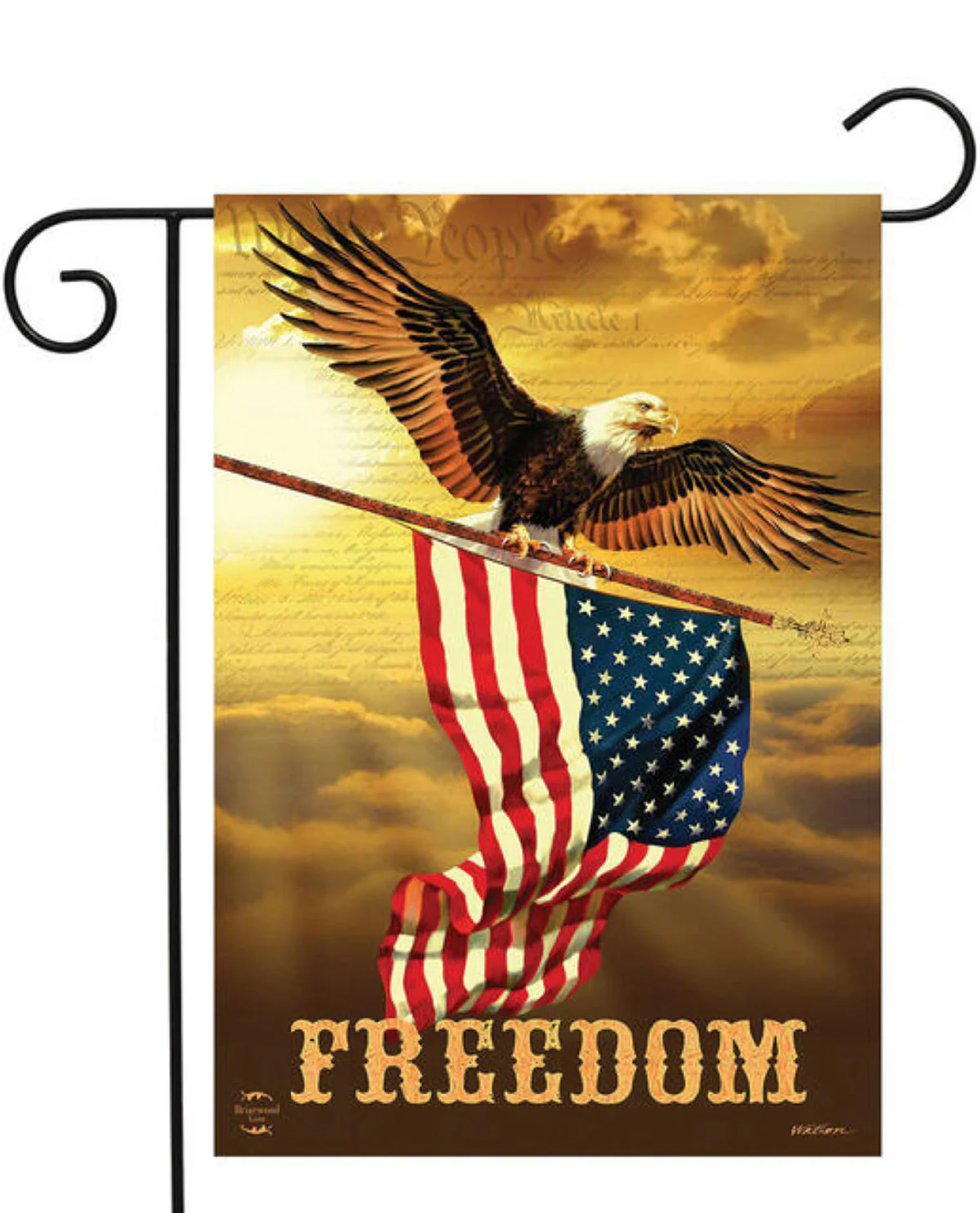 Freedom Eagle Patriotic Garden Flag - Image 2