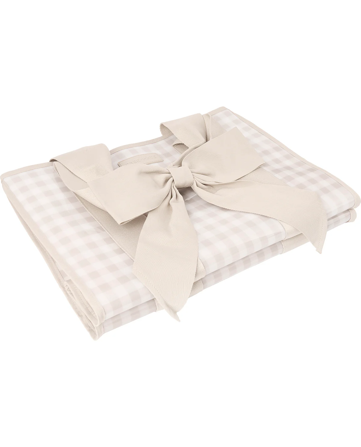 Case-Mate Gingham Jelly Bow Tote With Phone Pouch Beige - Image 3