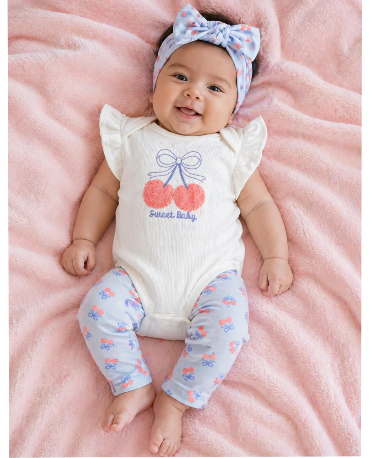 Bon Bebe Infant Girl 3 Piece Headband Set - Image 3