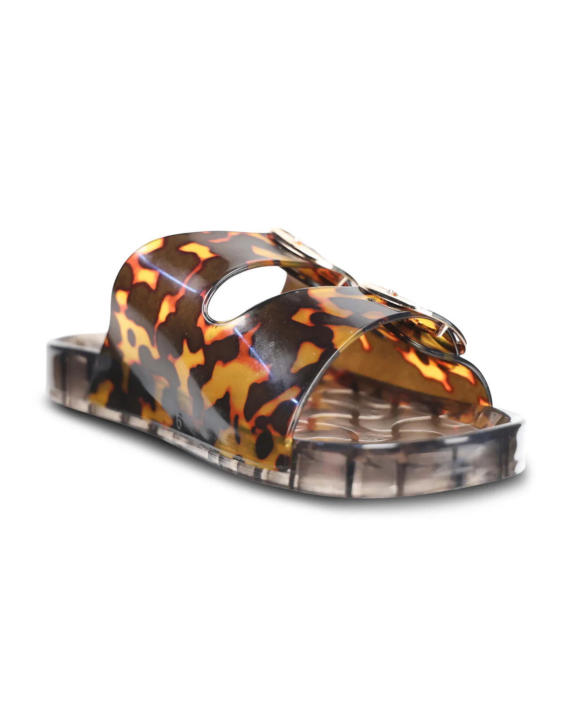 Mia Glimmer Two Band Sandal Leopard - Image 3