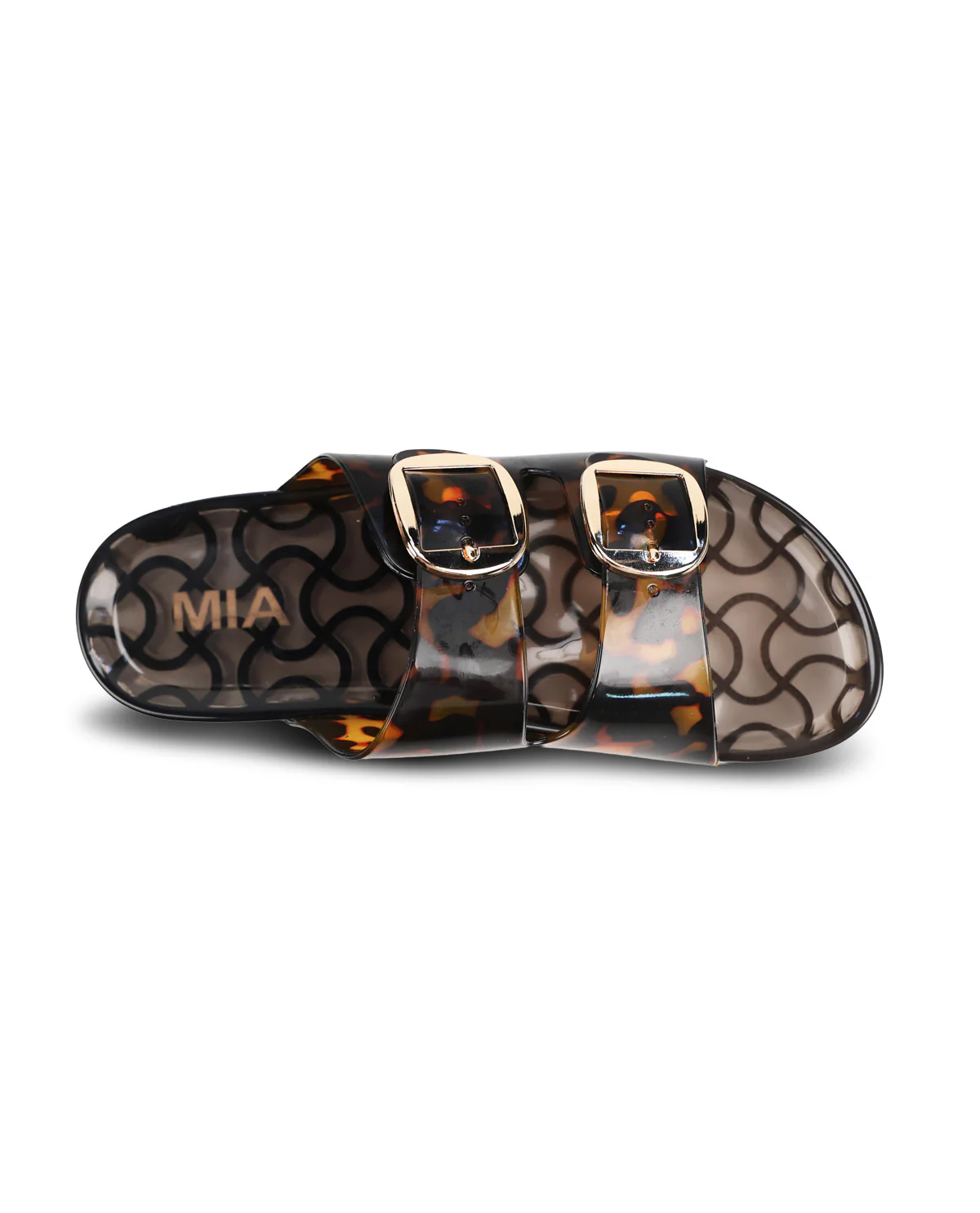 Mia Glimmer Two Band Sandal Leopard - Image 6