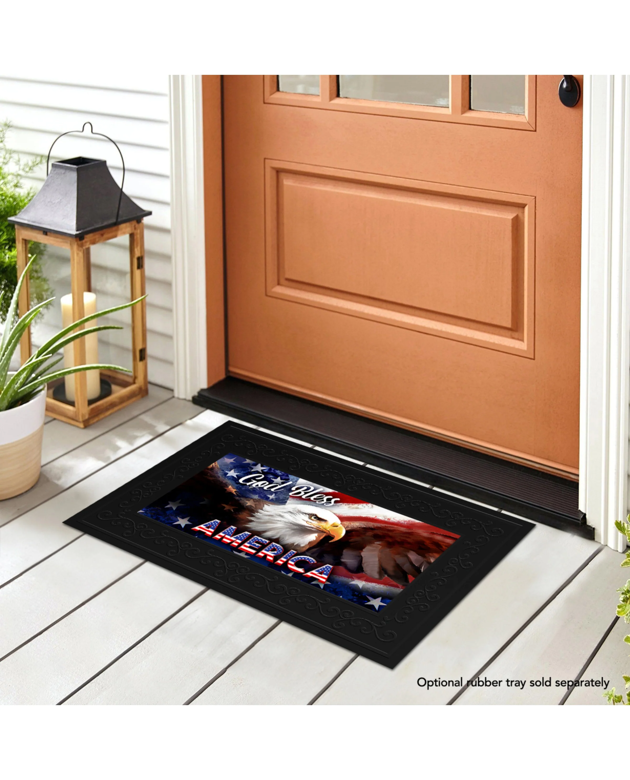God Bless America Eagle Mini Mat - Image 2