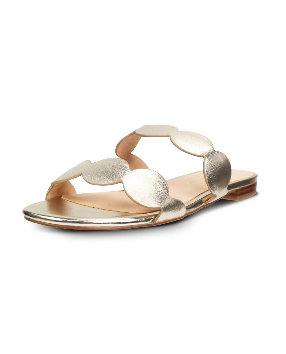 Jack Rogers Greglen Slide Metallic Platinum - Image 2