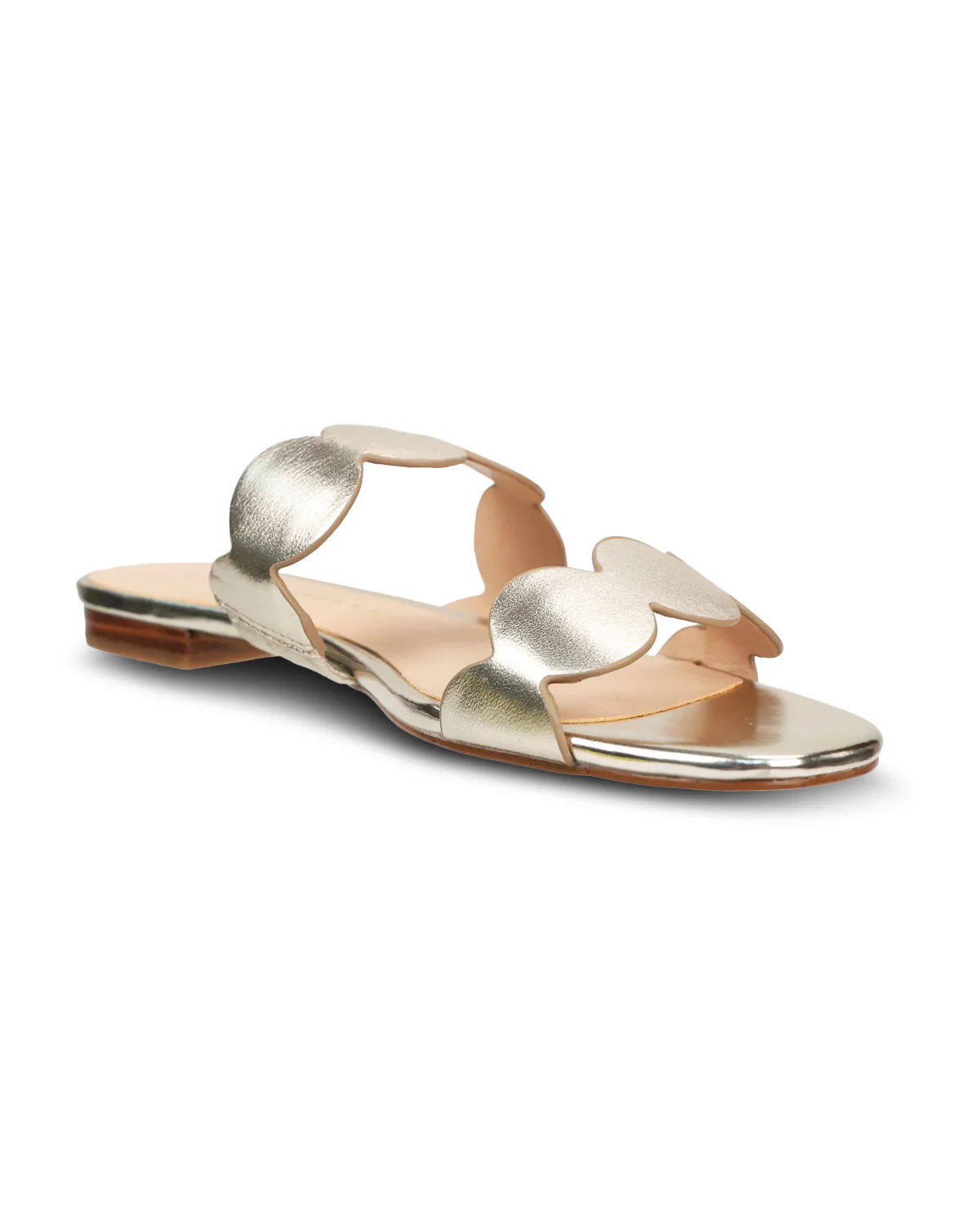 Jack Rogers Greglen Slide Metallic Platinum - Image 3