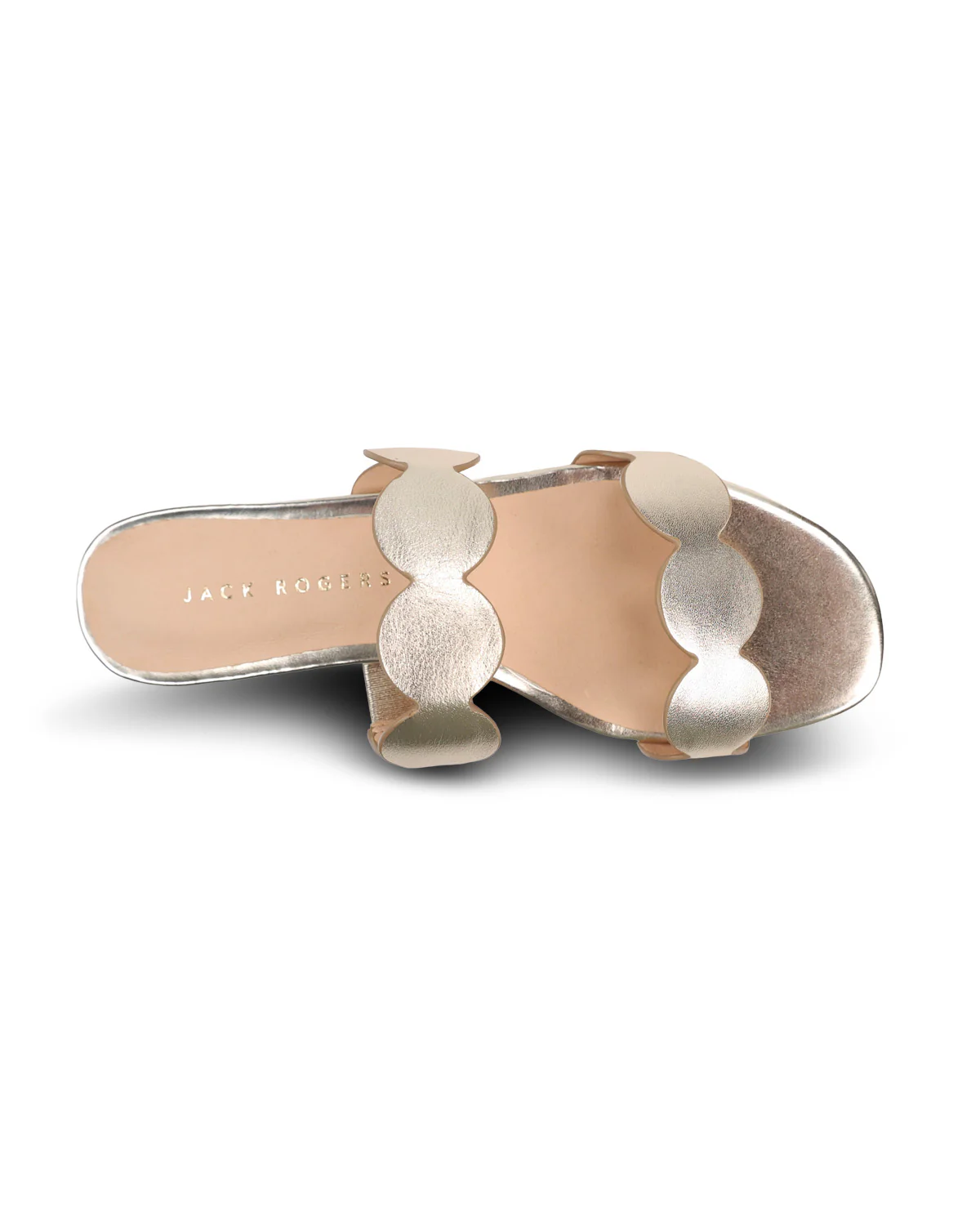 Jack Rogers Greglen Slide Metallic Platinum - Image 6