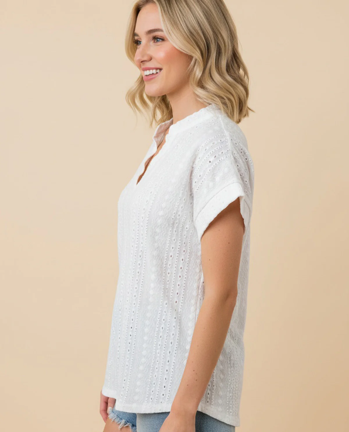 Heimish Sold Textured Top - Image 2