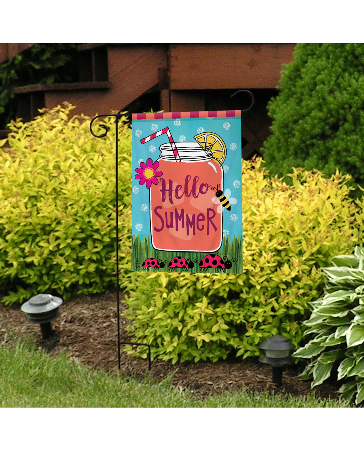 "Hello Summer" Garden Flag - Image 2