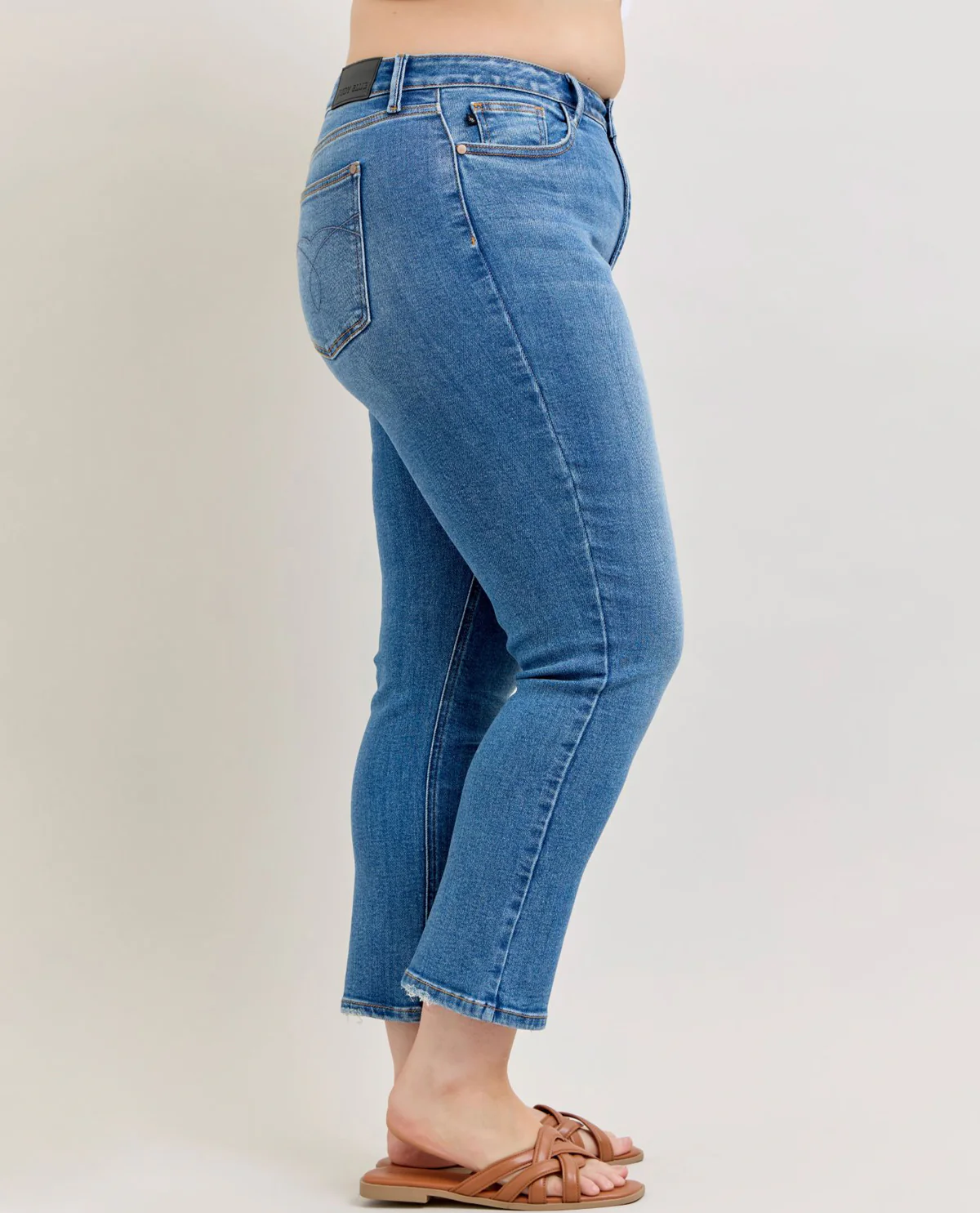 Judy Blue High Waist Slim Ankle Straight Jeans - Image 4