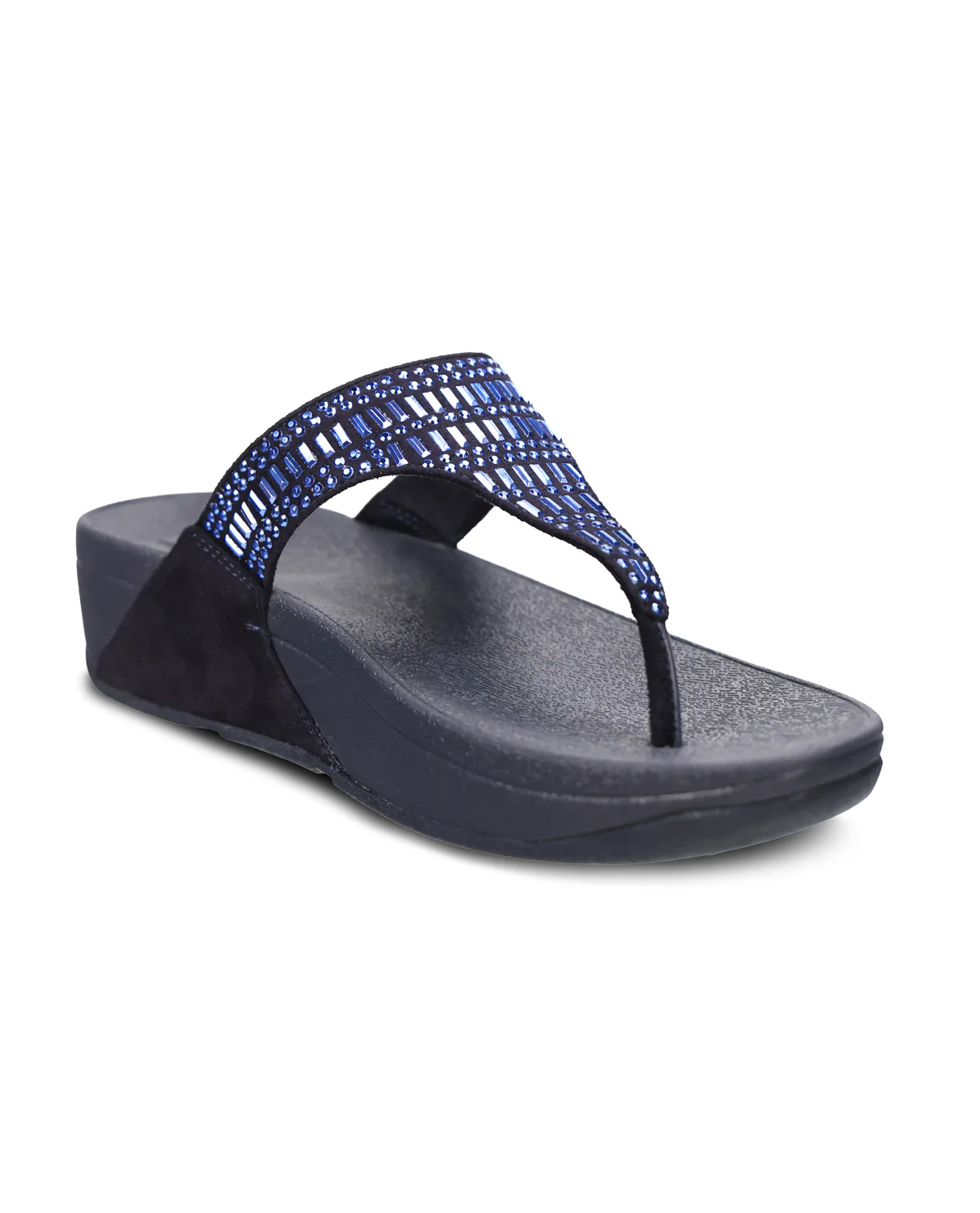Fitflop Incastone Toethong Sandal Midnight Navy - Image 3