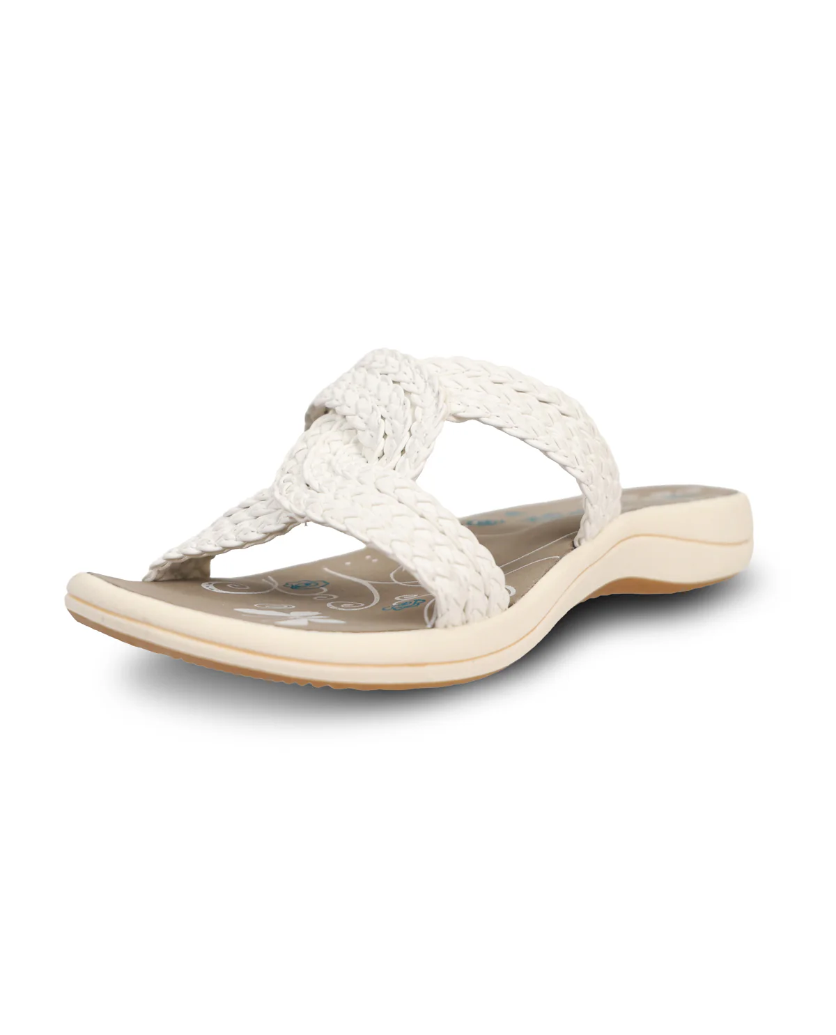Ingaro Raffia Sandal White - Image 2
