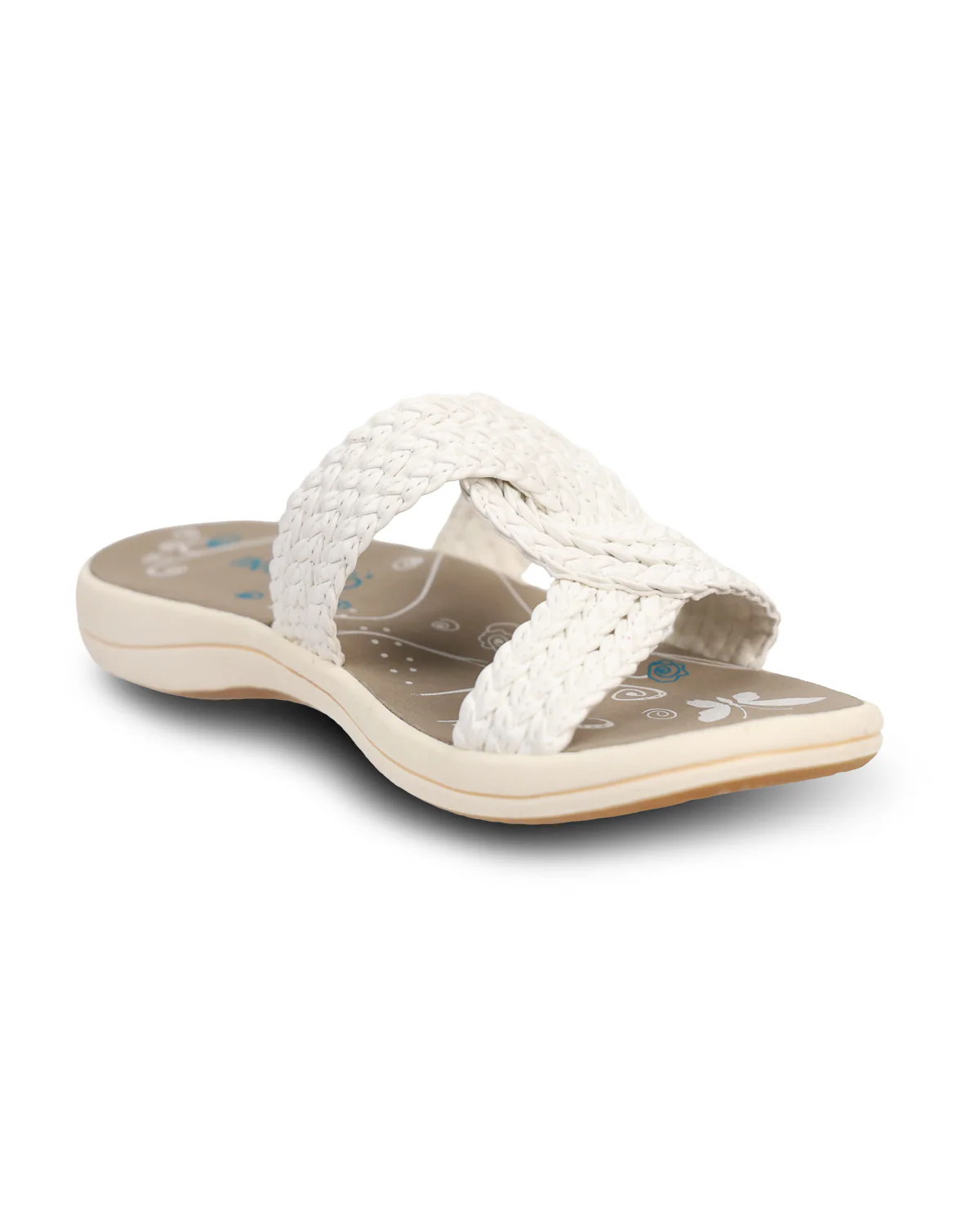 Ingaro Raffia Sandal White - Image 3