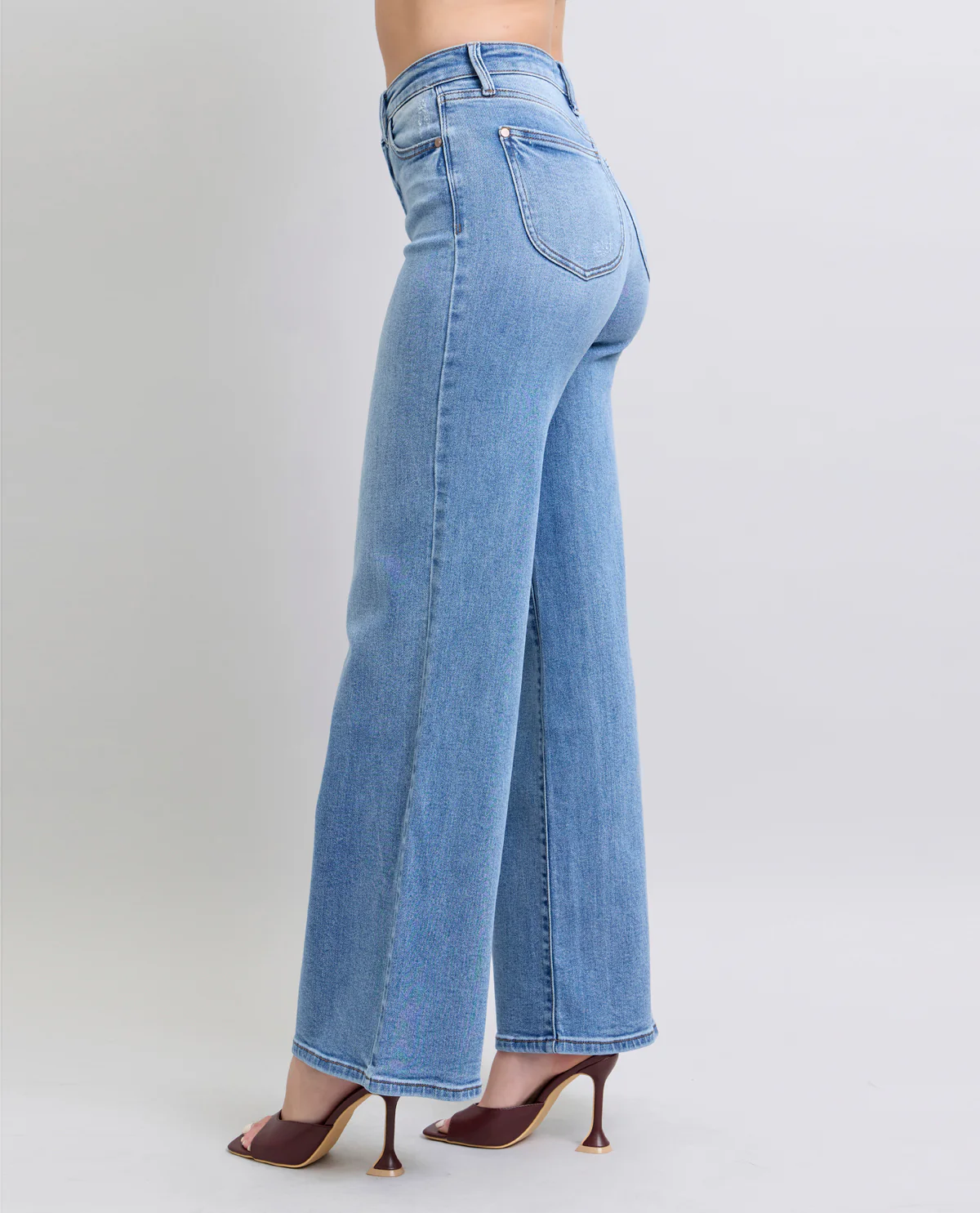 Judy Blue High Waist Vintage Wide Leg Jean - Image 3