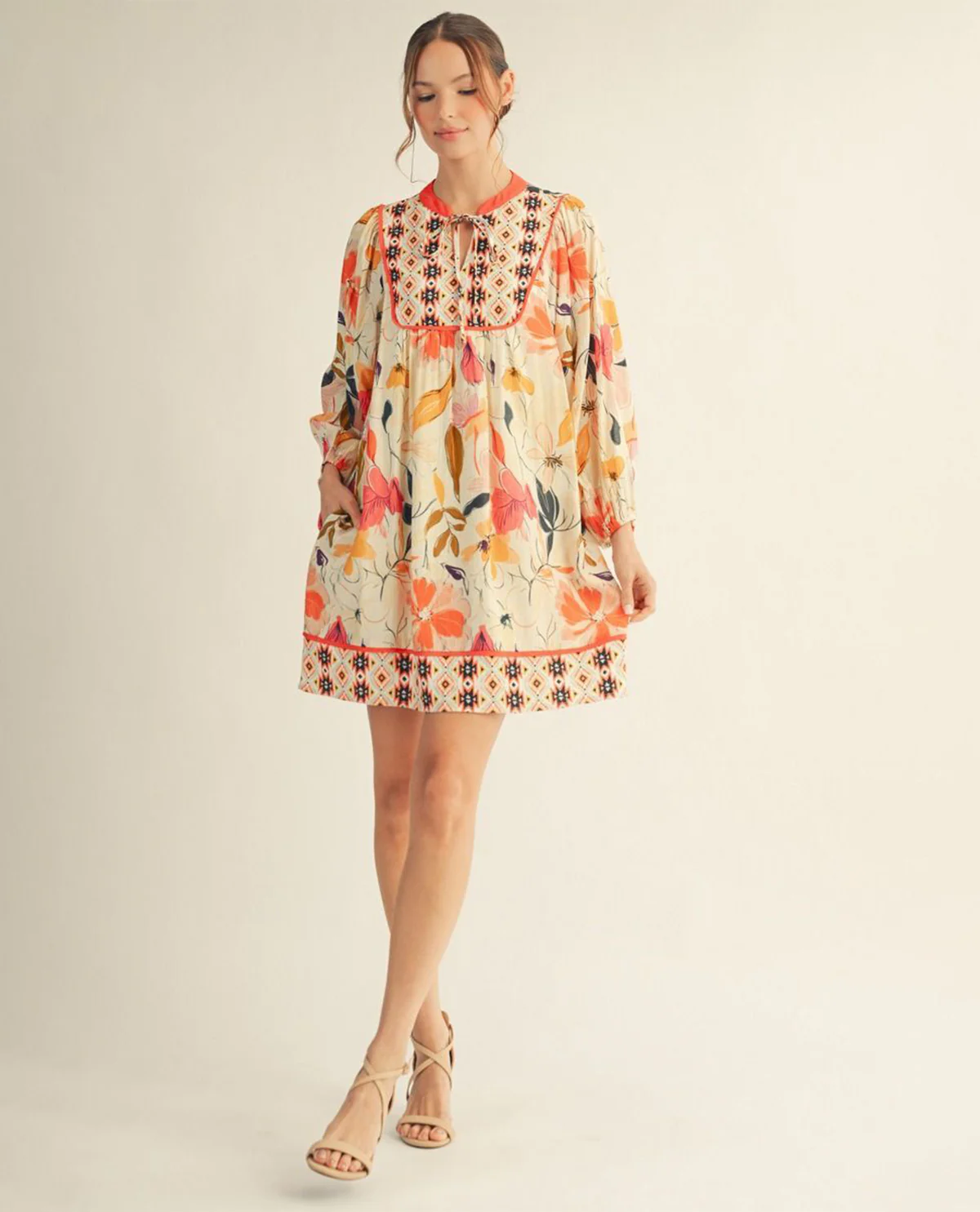 Jodifl Mix Print Dress - Image 4