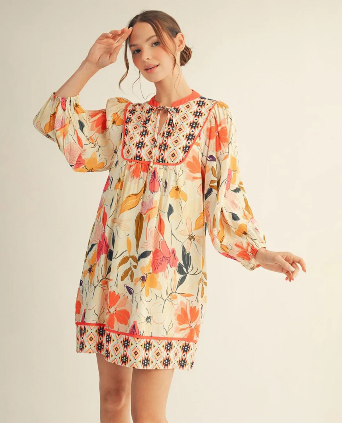 Jodifl Mix Print Dress - Image 5