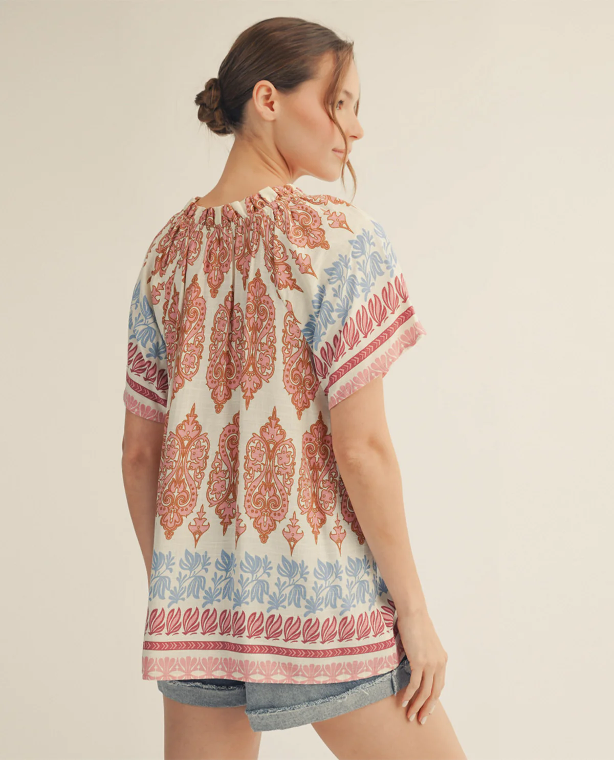 Jodifl Print Top Mauve - Image 2