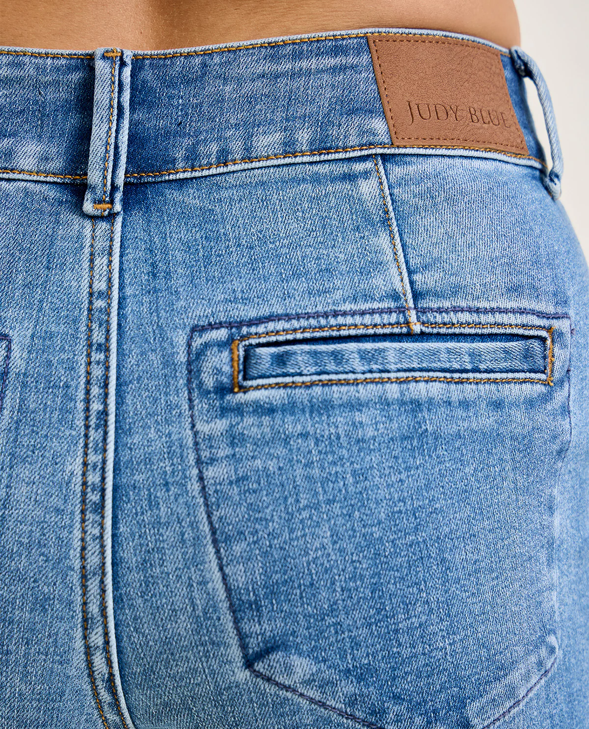 Judy Blue High Waist Trouser Jeans Medium Wash - Image 3