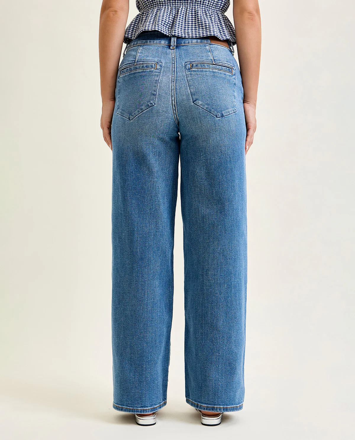 Judy Blue High Waist Trouser Jeans Medium Wash - Image 4