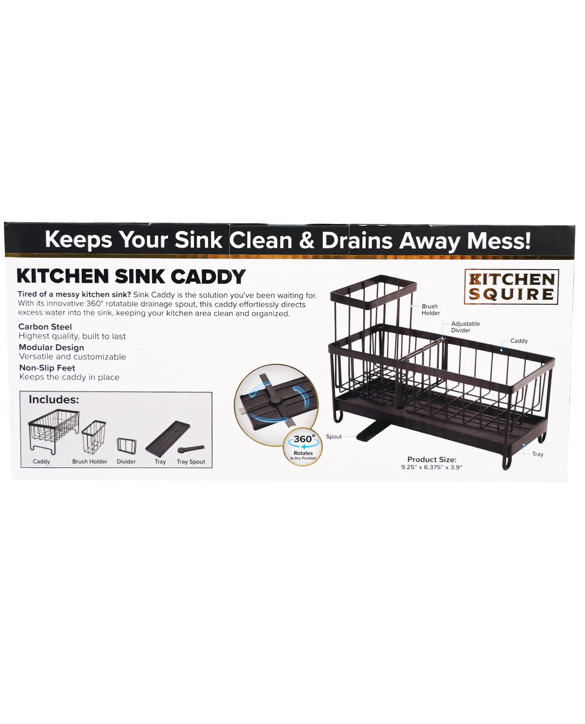 Kitchen Square Sink Caddy - Image 2