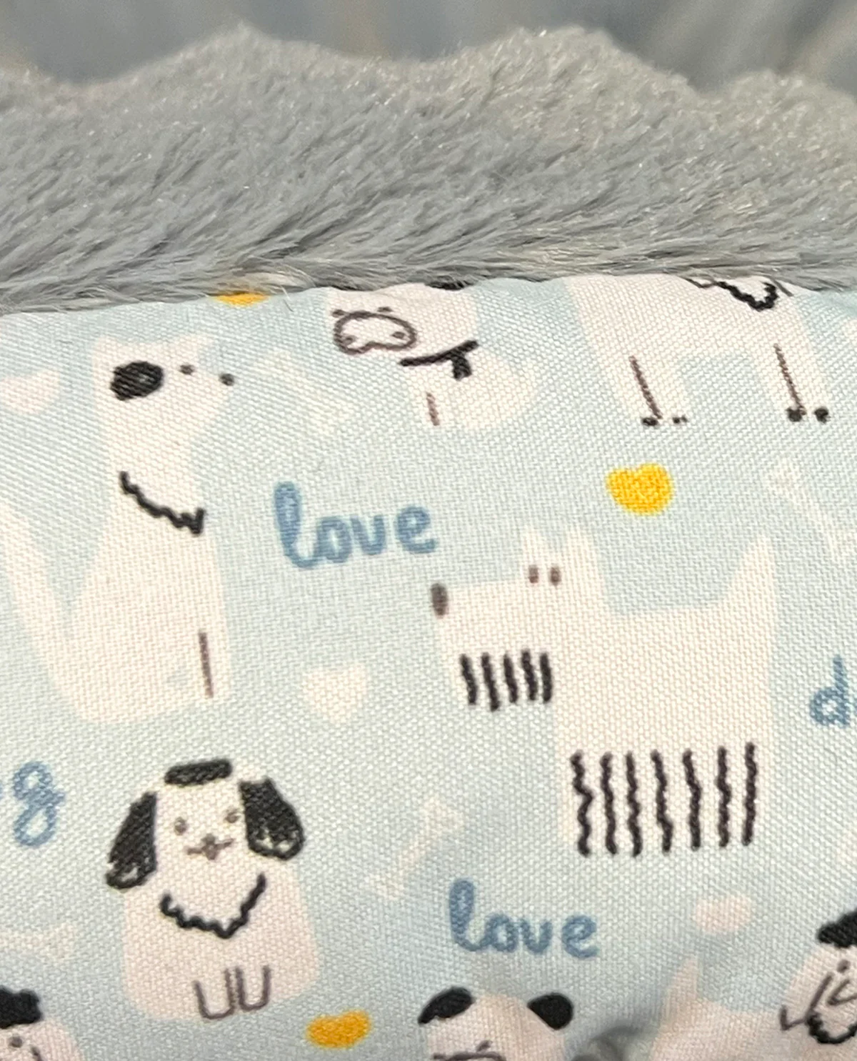 Love My Dog Pet Bed Blue - Image 2