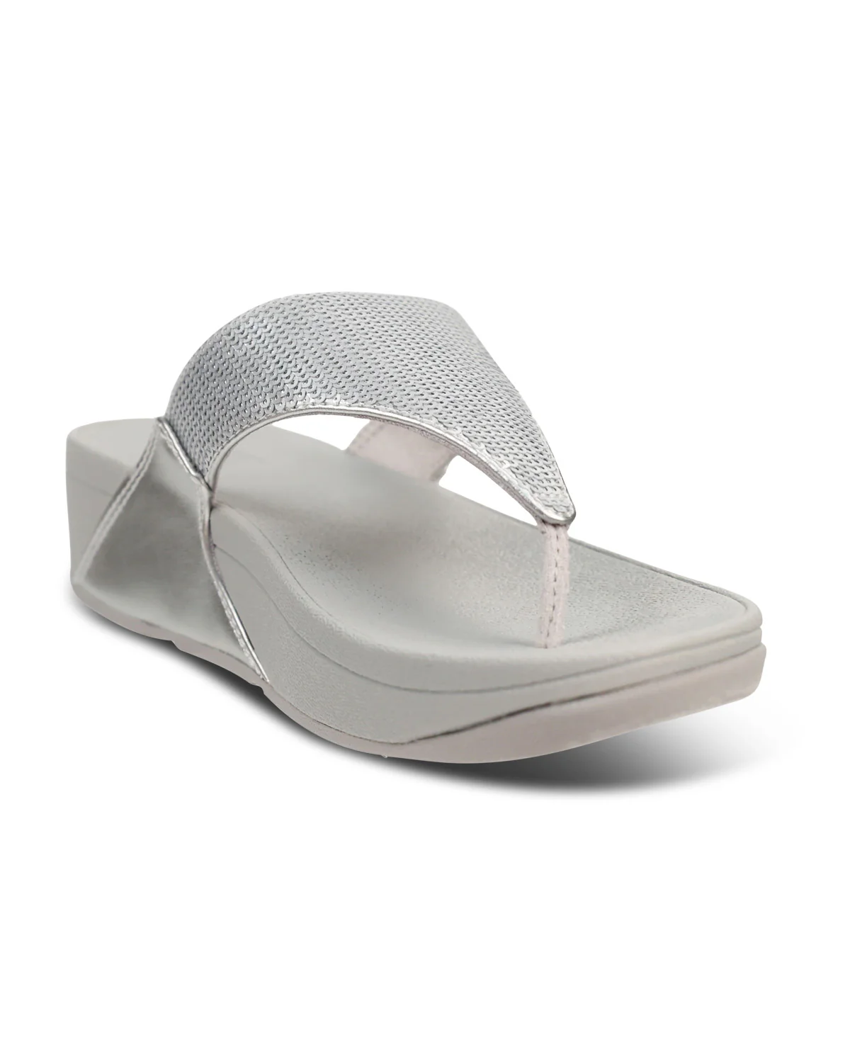 Fitflop Lulu Toe-post Sandal Silver - Image 3