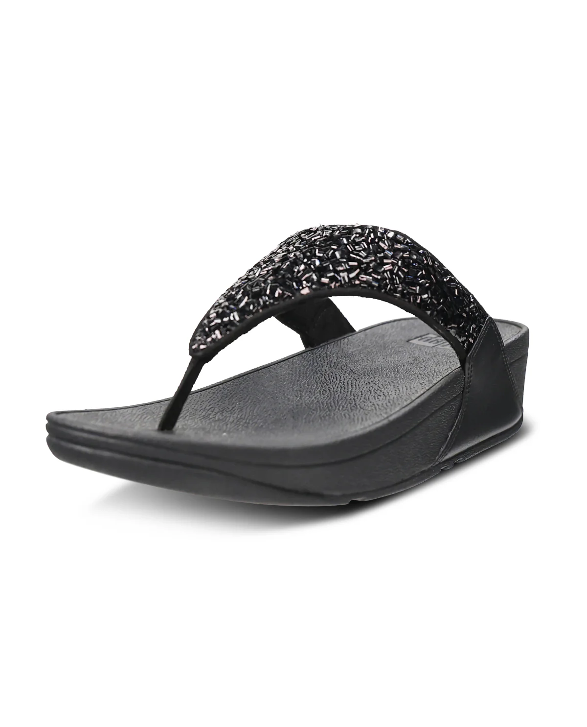 Fitflop Lulu Toethong Sandal All Black - Image 2