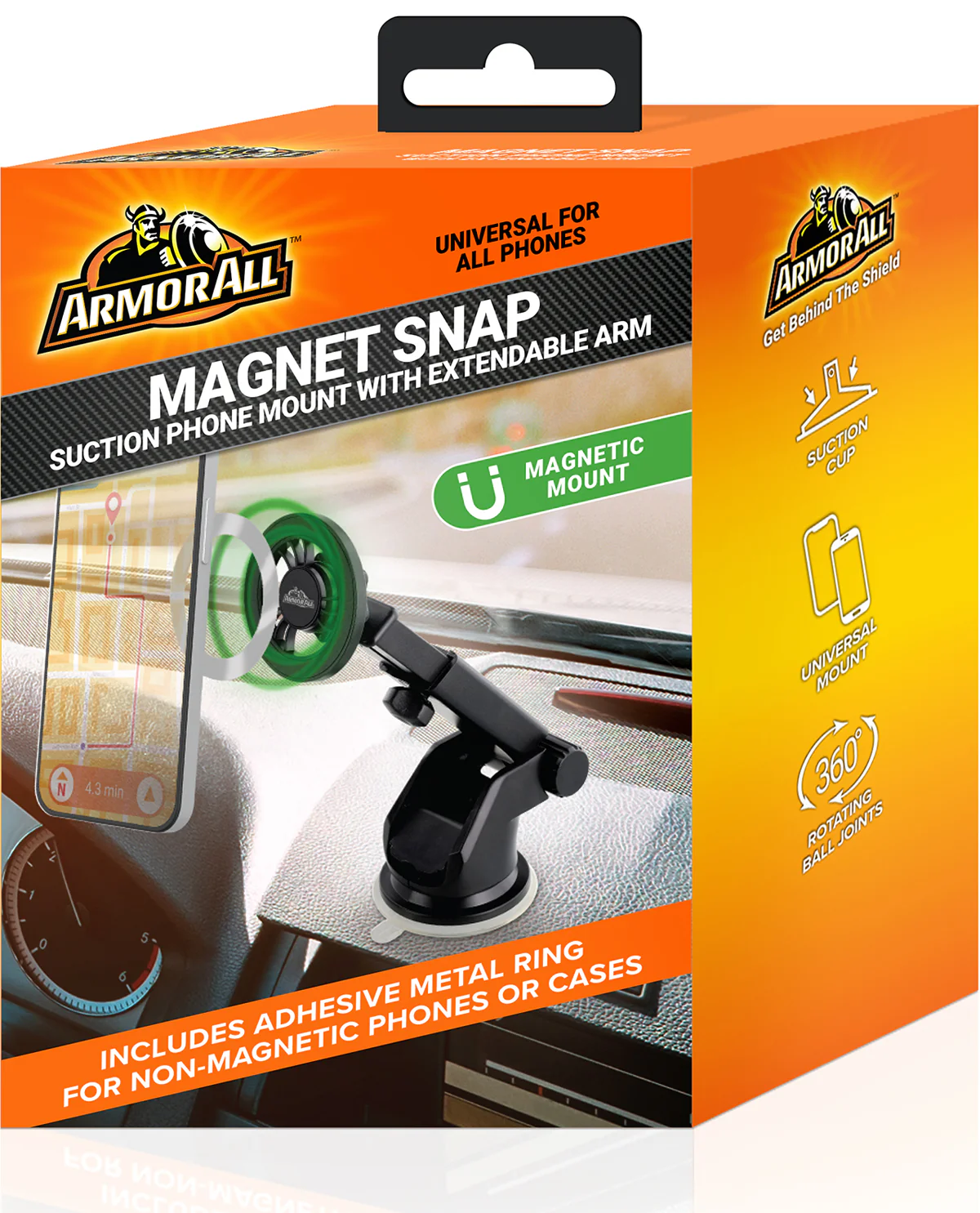 Magnet Snap Suction Phone Mount With Extendable Arm - Image 2