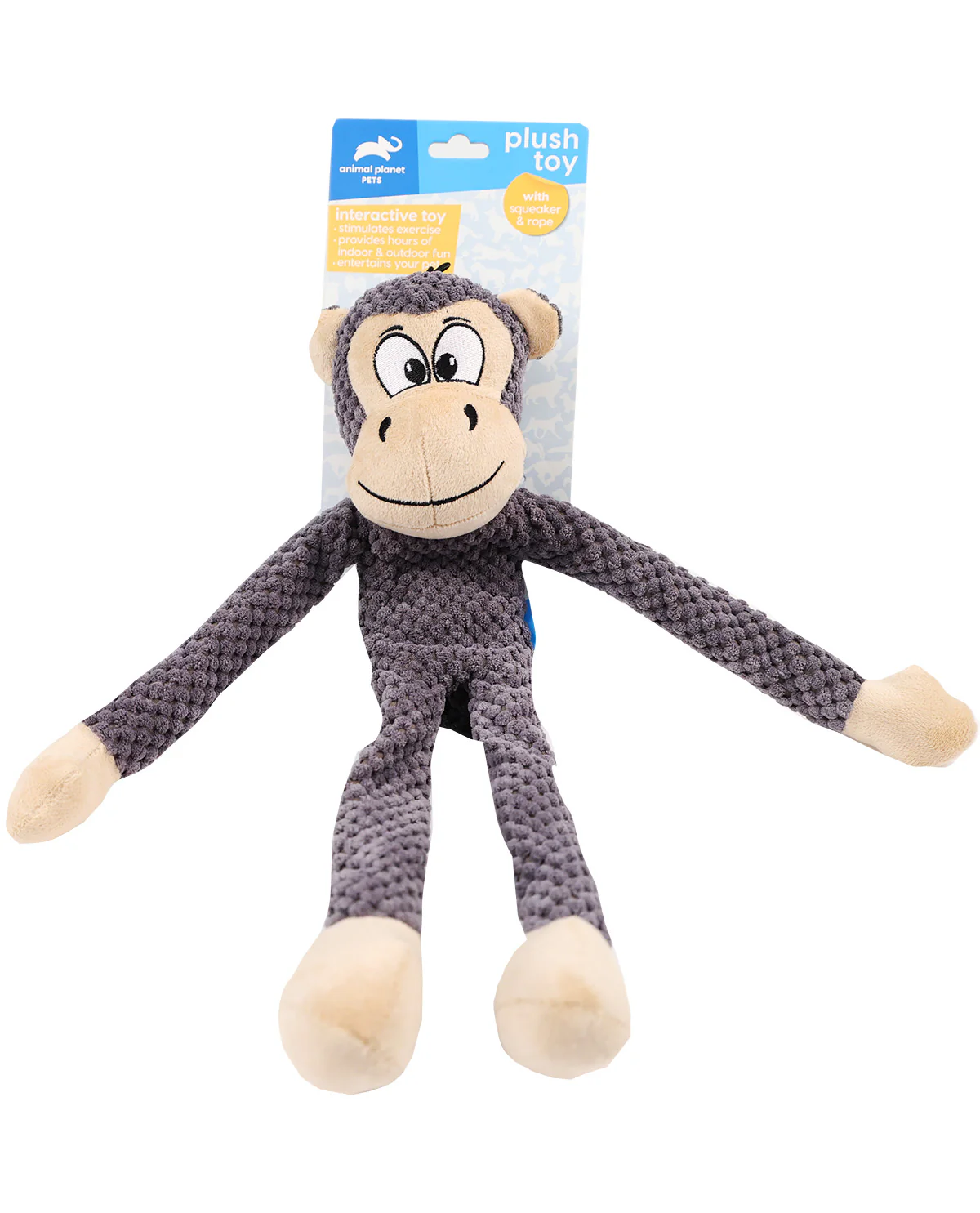 Monkey Pop Toy With Squeaker - Image 2
