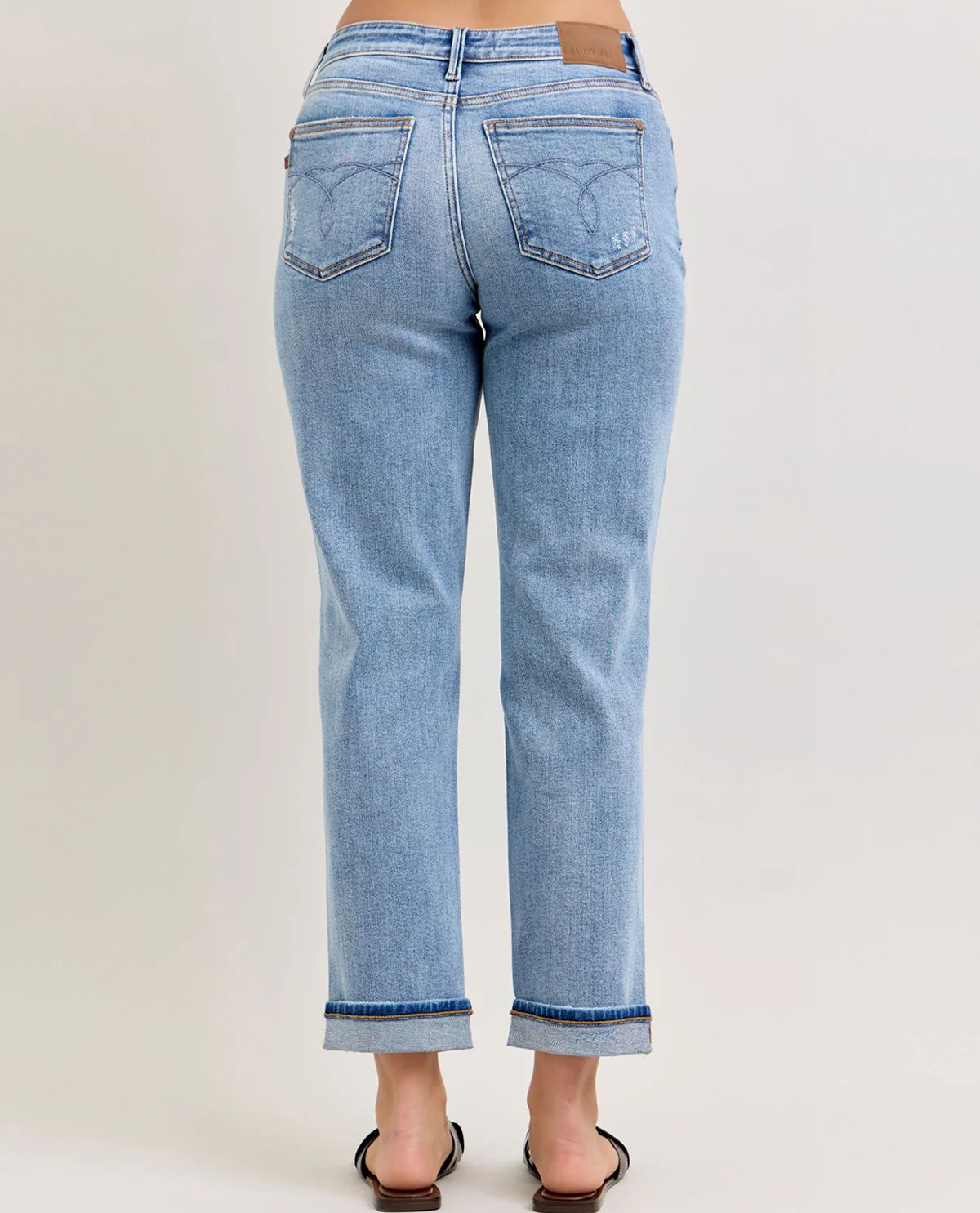 Judy Blue Mr Boyfriend Jeans With Rips In Knees - Image 3
