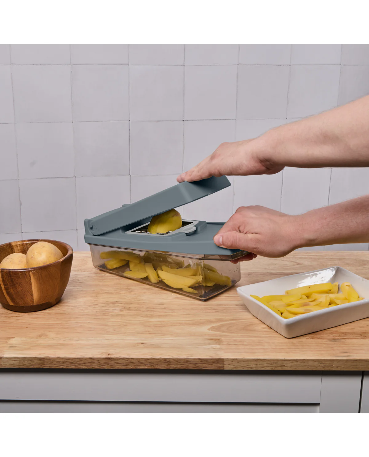 Multifunctional Food Chopper And Slicer - Grey - Image 7
