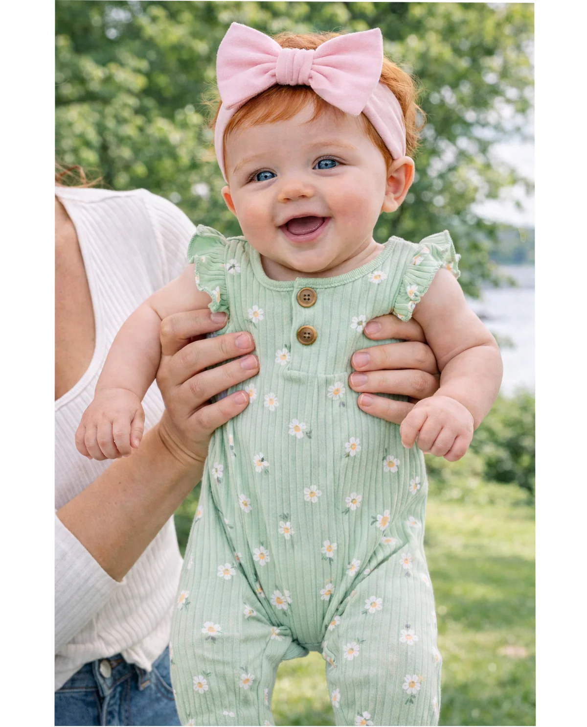 Willow & Whimsy Newborn Girl Knit Coveralls - Image 4
