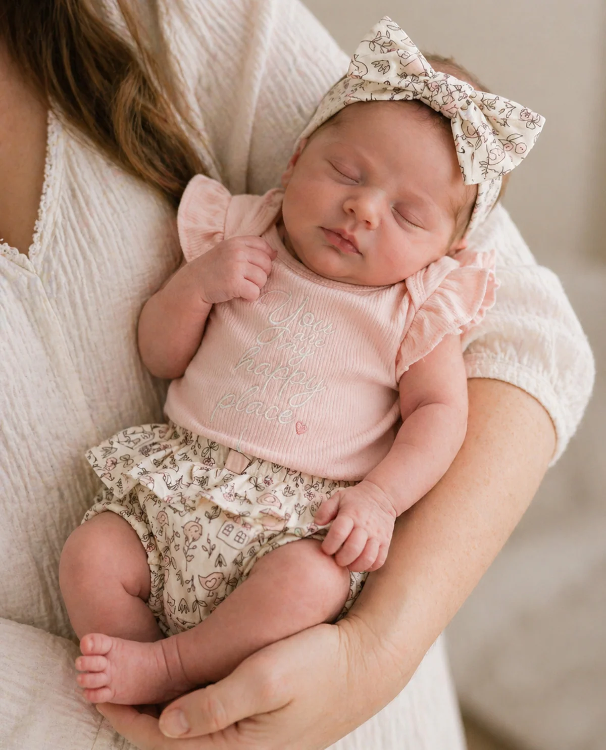 Newborn Girl Knit Diaper Sets - Image 3
