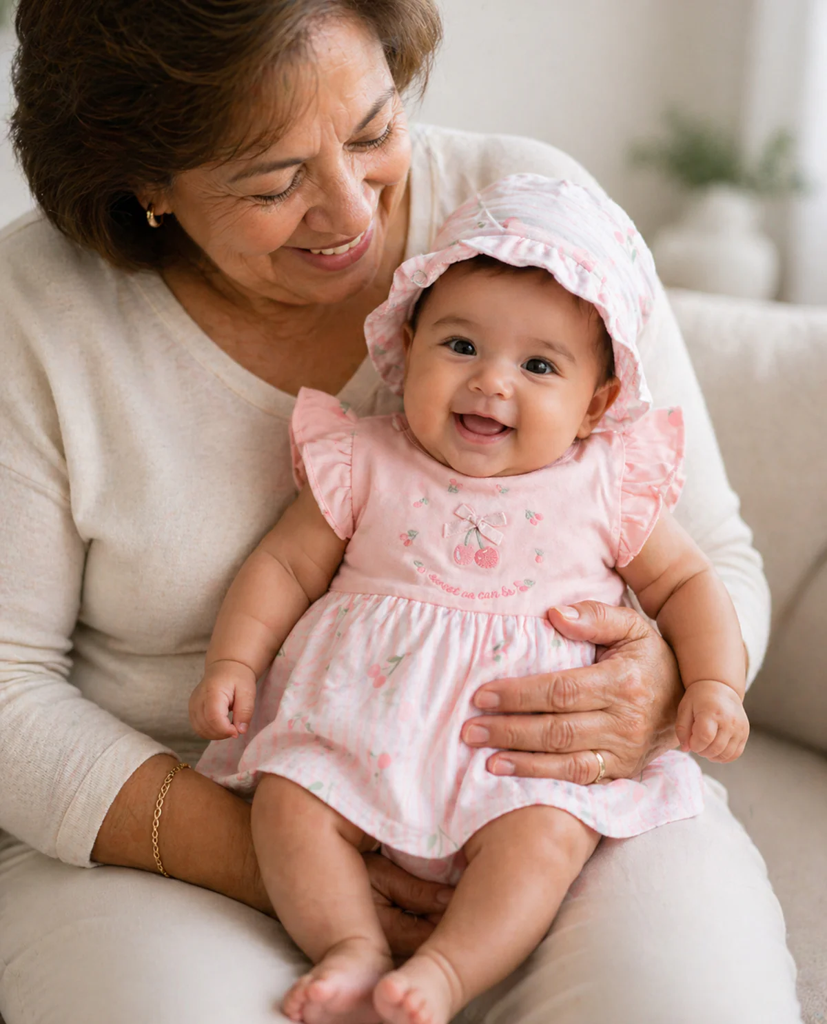 Rene Rofe Newborn Girl Knit Sunsuits - Image 3