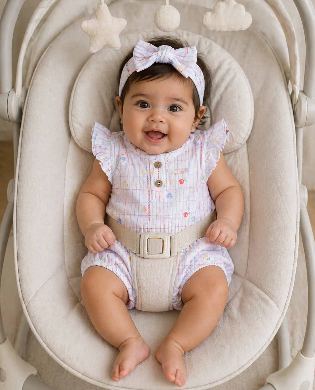 Willow & Whimsy Newborn Girl Knit Sunsuits - Image 2