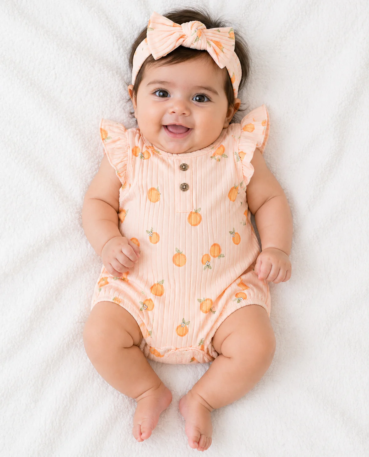 Willow & Whimsy Newborn Girl Knit Sunsuits - Image 3