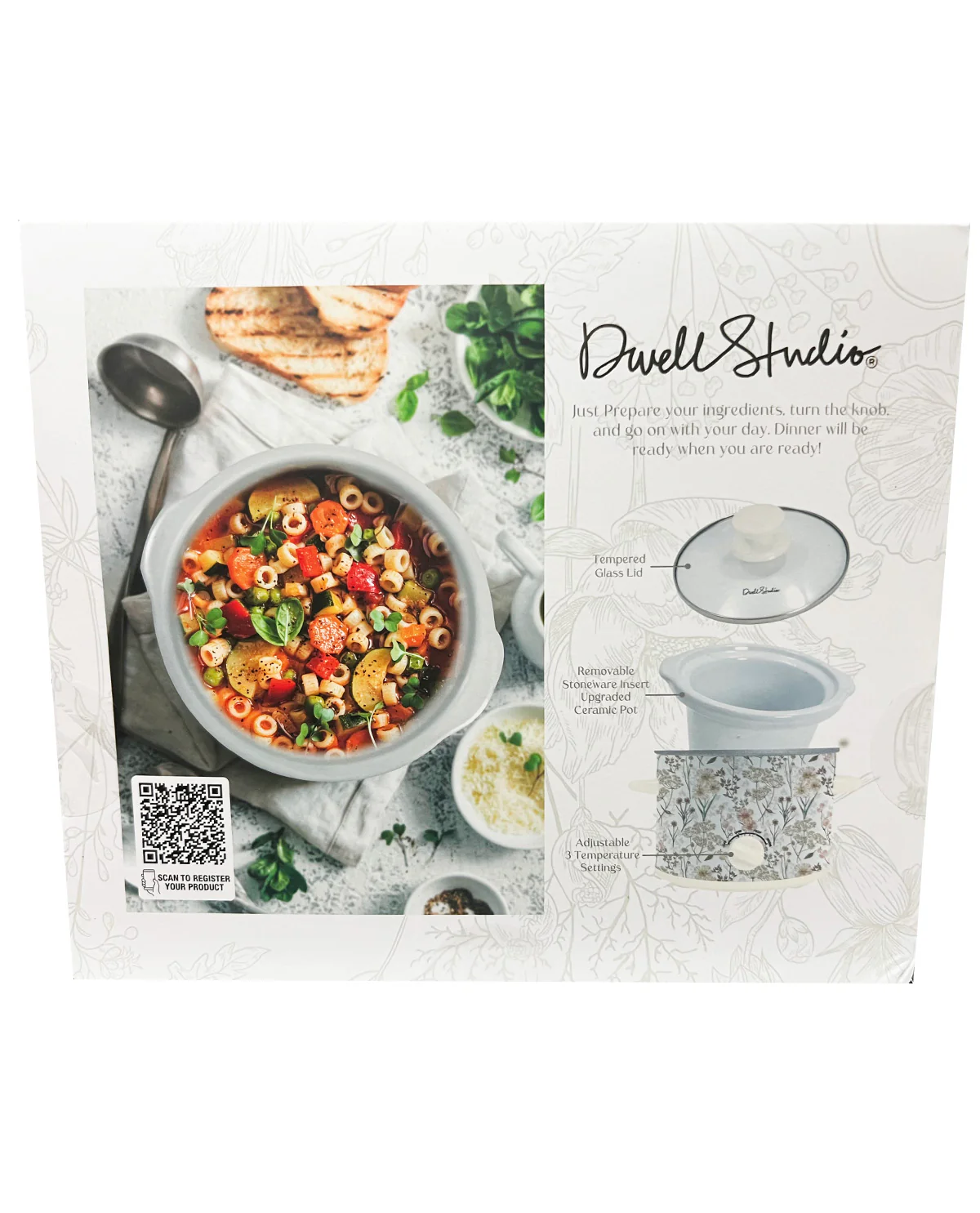 Neutral Printed Slow Cooker - Image 3