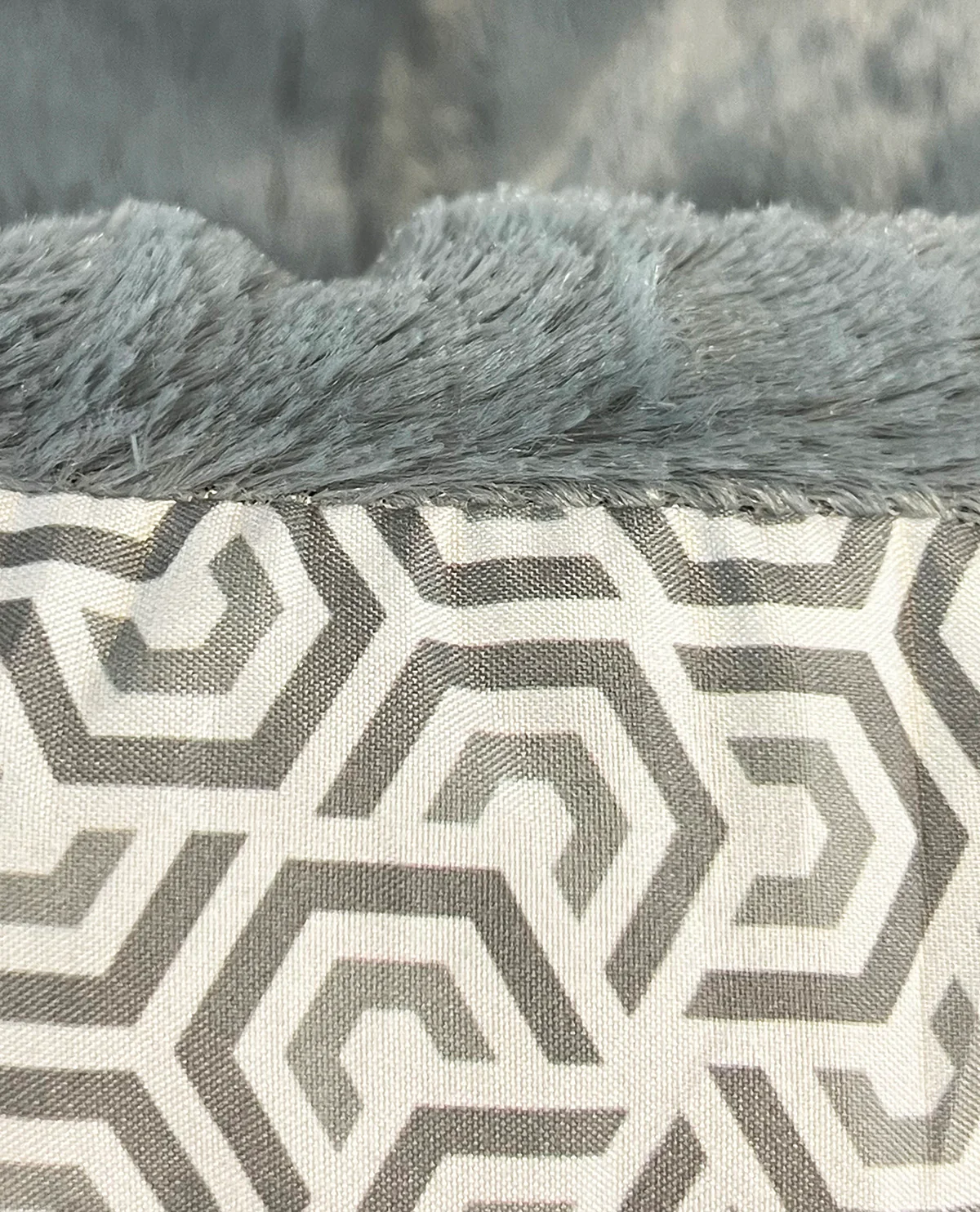 Octagon Grey Pet Bed - Image 2