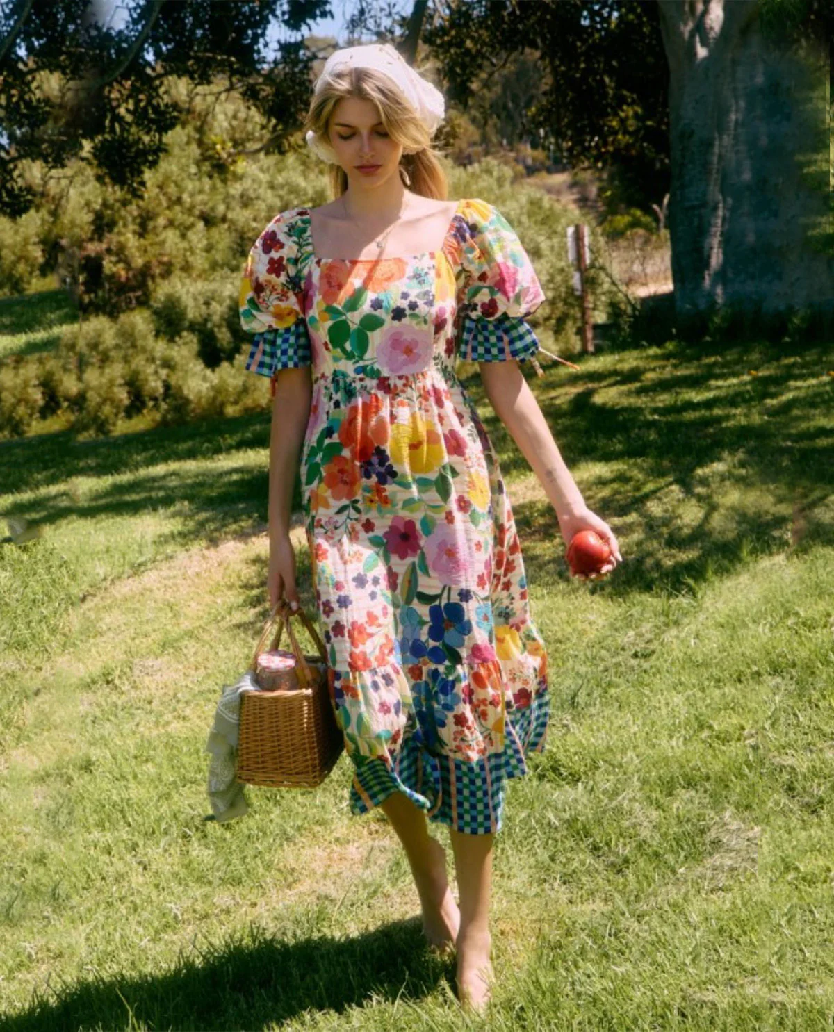Oddi Floral Border Print Dress Carnival Bloom - Image 2