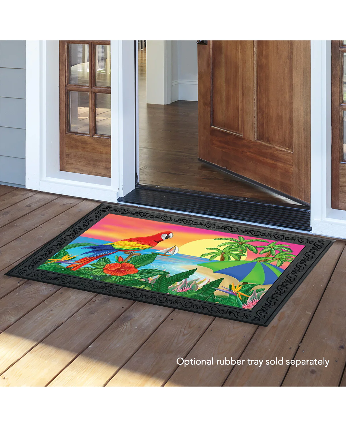 Paradise Parrot Summer Doormat - Image 2