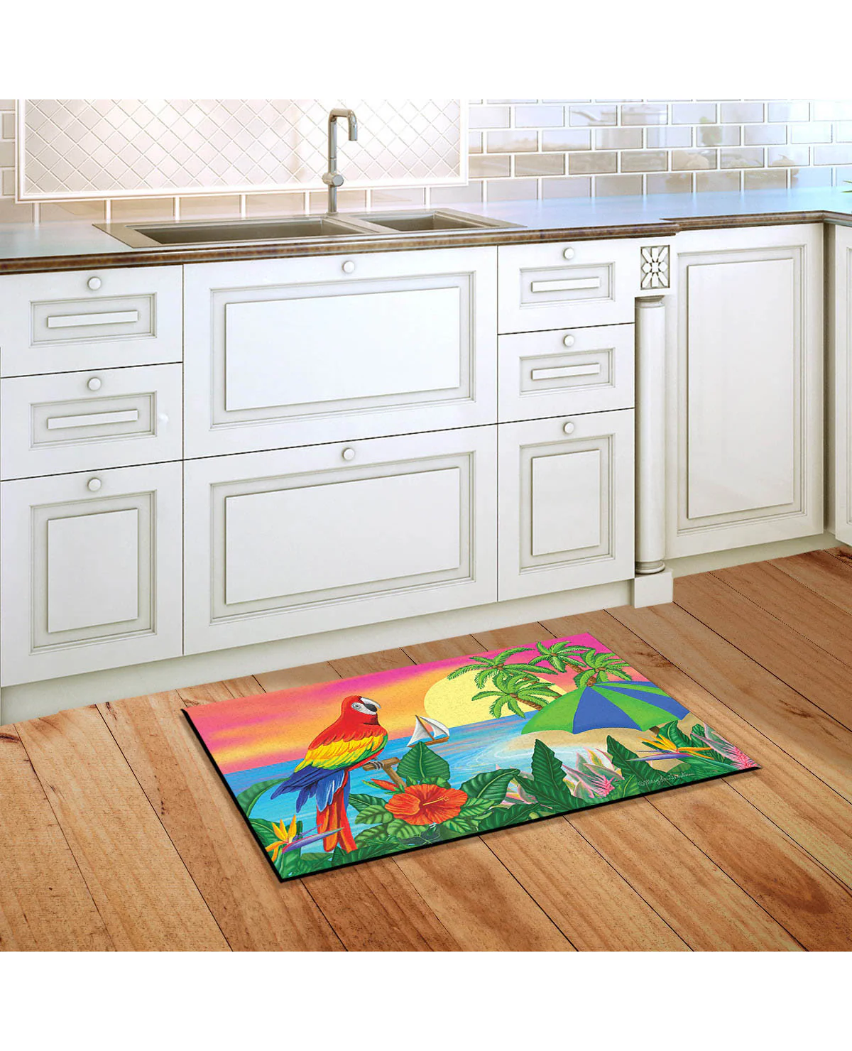 Paradise Parrot Summer Doormat - Image 4