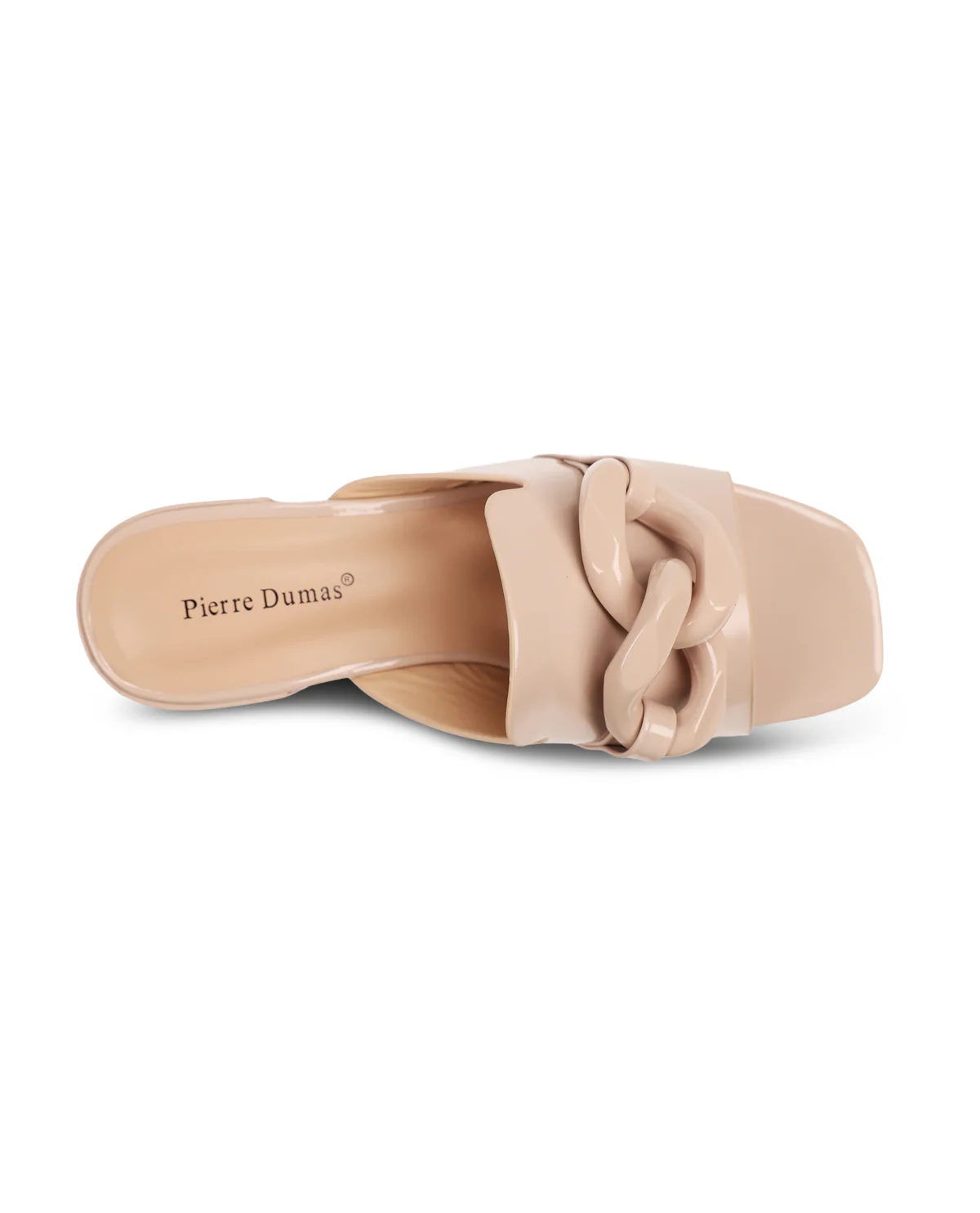 Pierre Dumas Chain Detail Sandal Nude - Image 6
