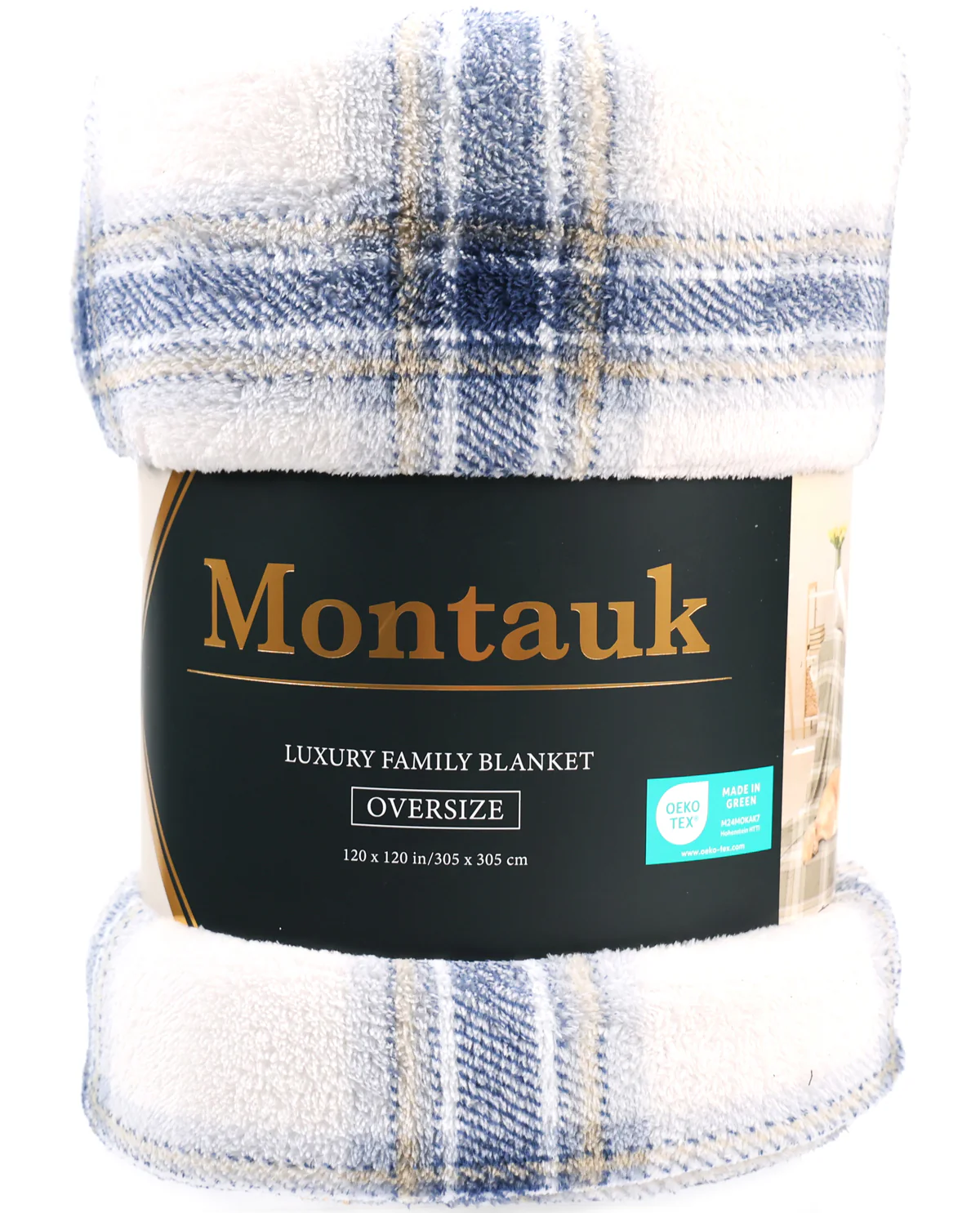 Plaid Luxury Shearling Family Blanket - Image 6