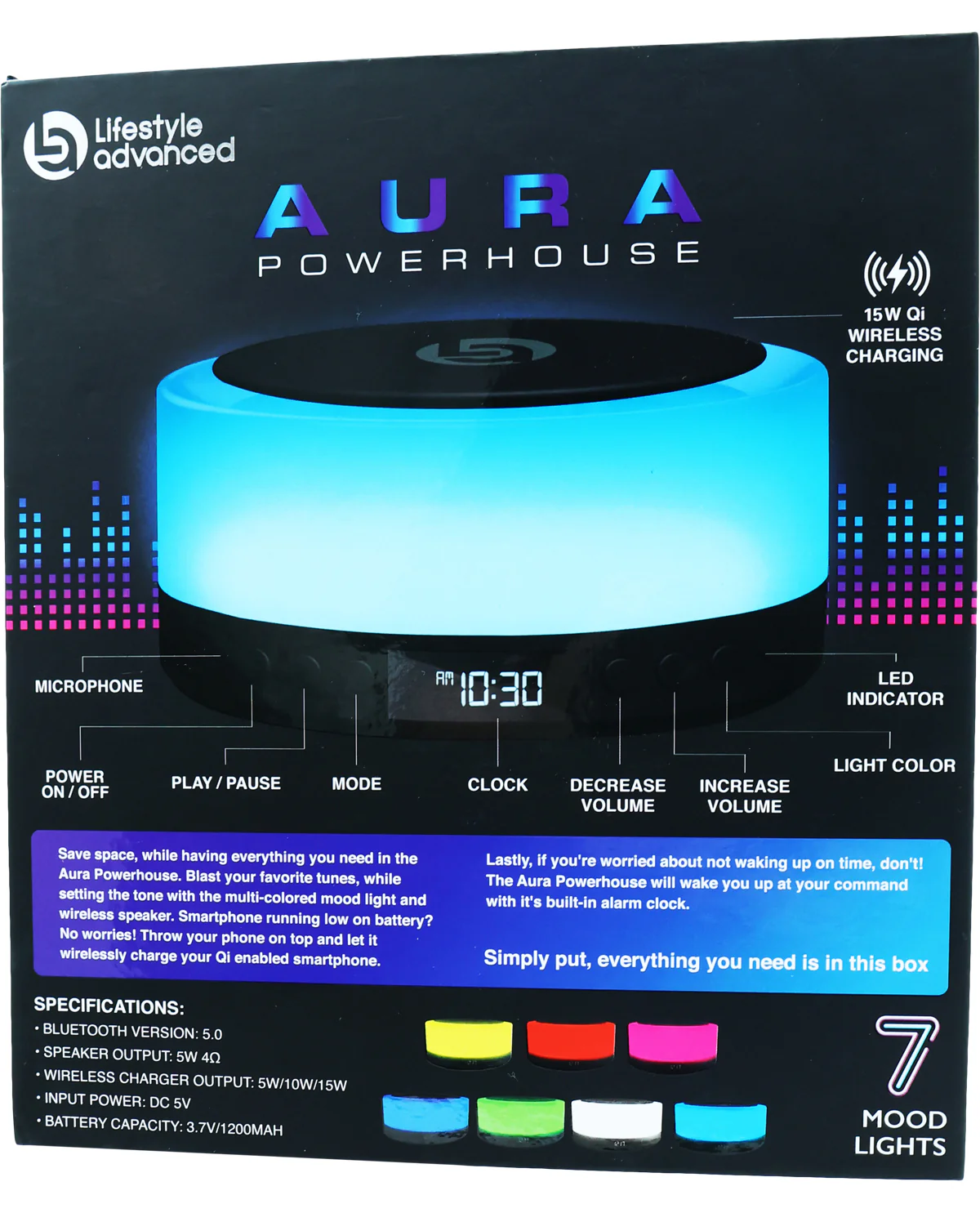 Aura Powerhouse 4-N-1 Wireless Speaker - Image 2