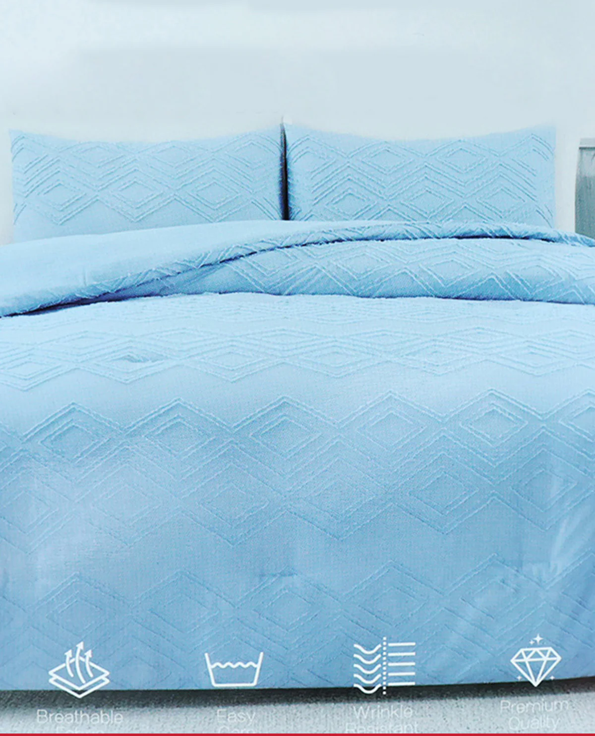 Queen Blue Dolenson Comforter Set - Image 2