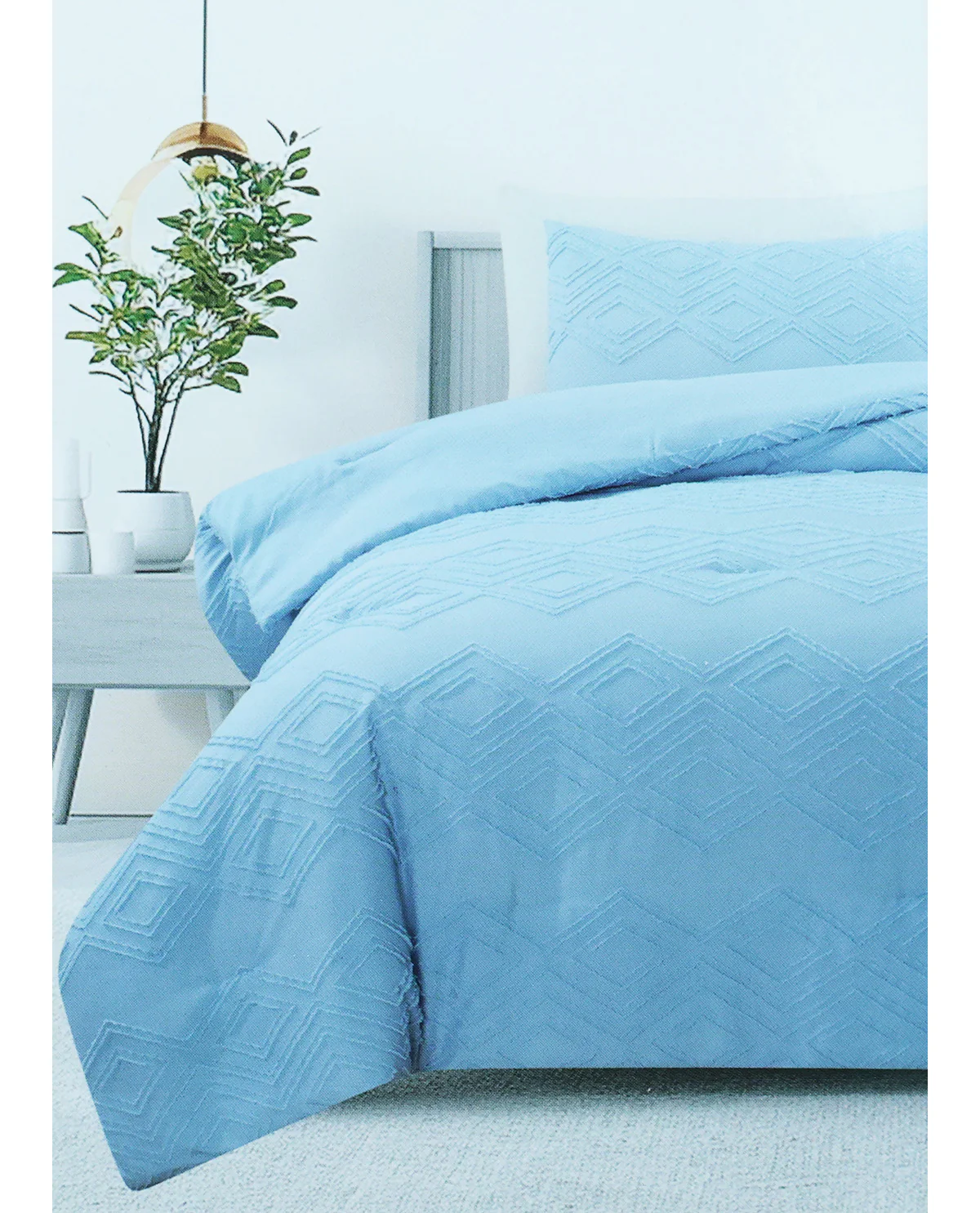 Queen Blue Dolenson Comforter Set - Image 3