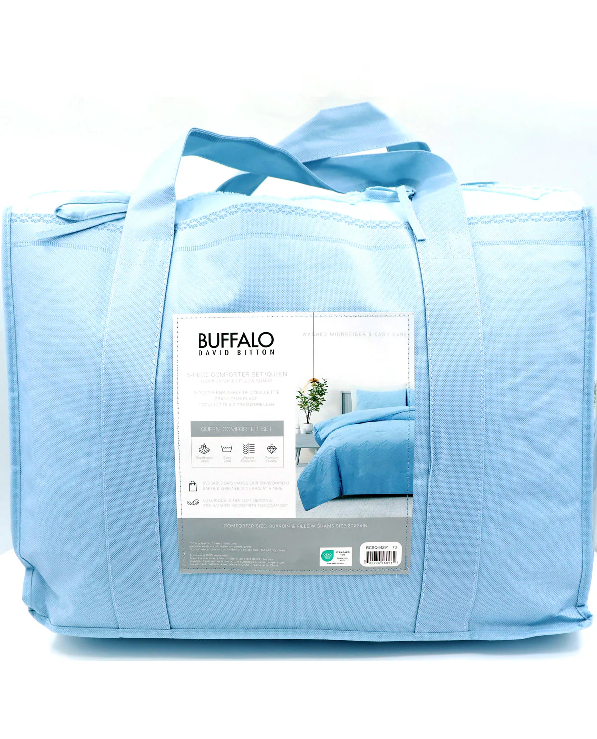 Queen Blue Dolenson Comforter Set - Image 5