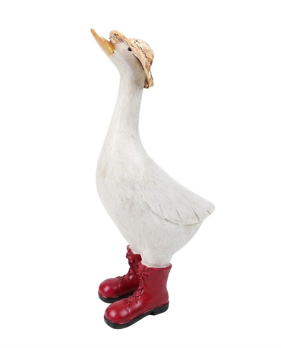 Rainy Day Goose W/straw H - Image 2